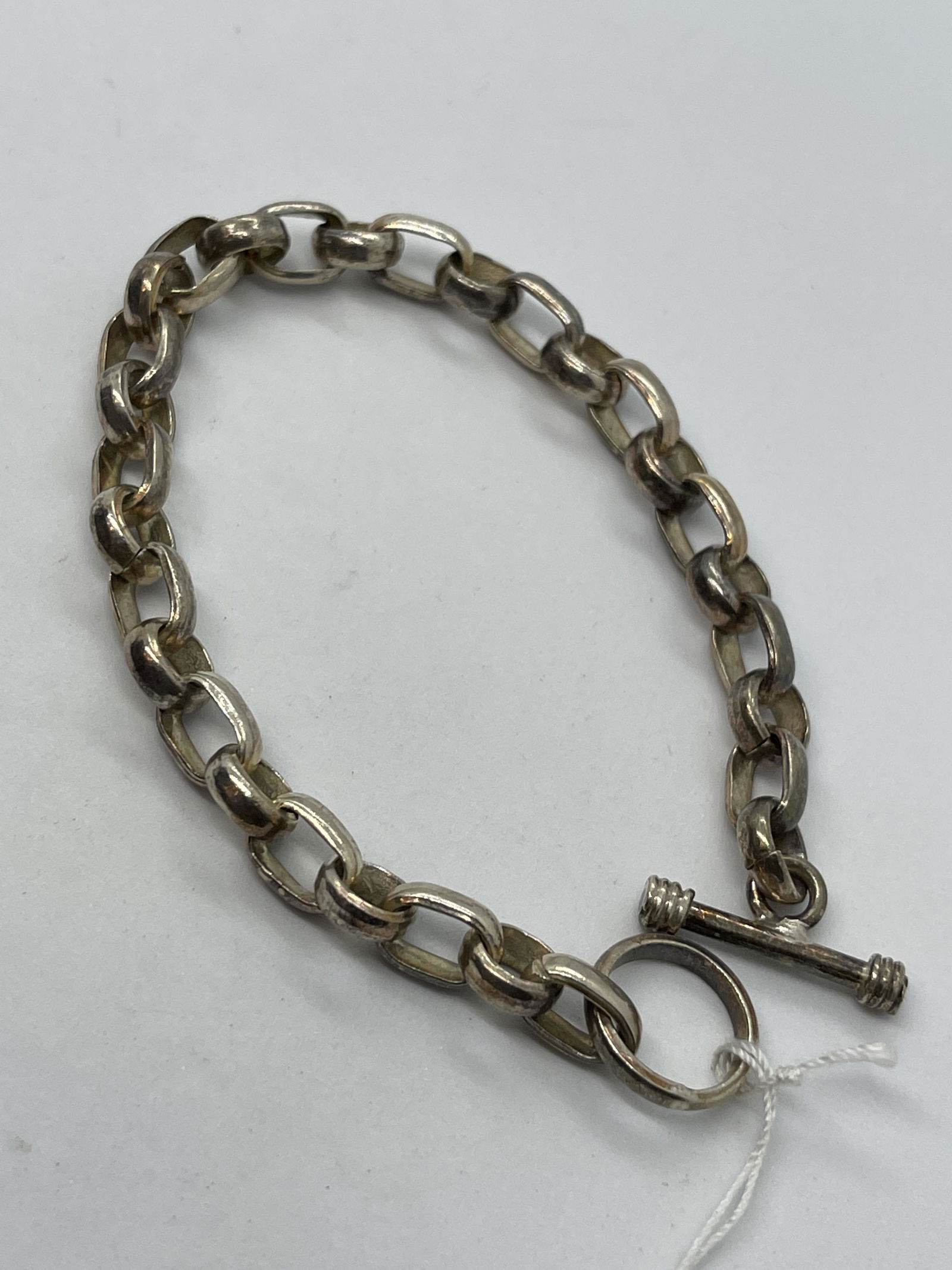 STUNNING STERLING SILVER LINK BRACELET (1 of 4)