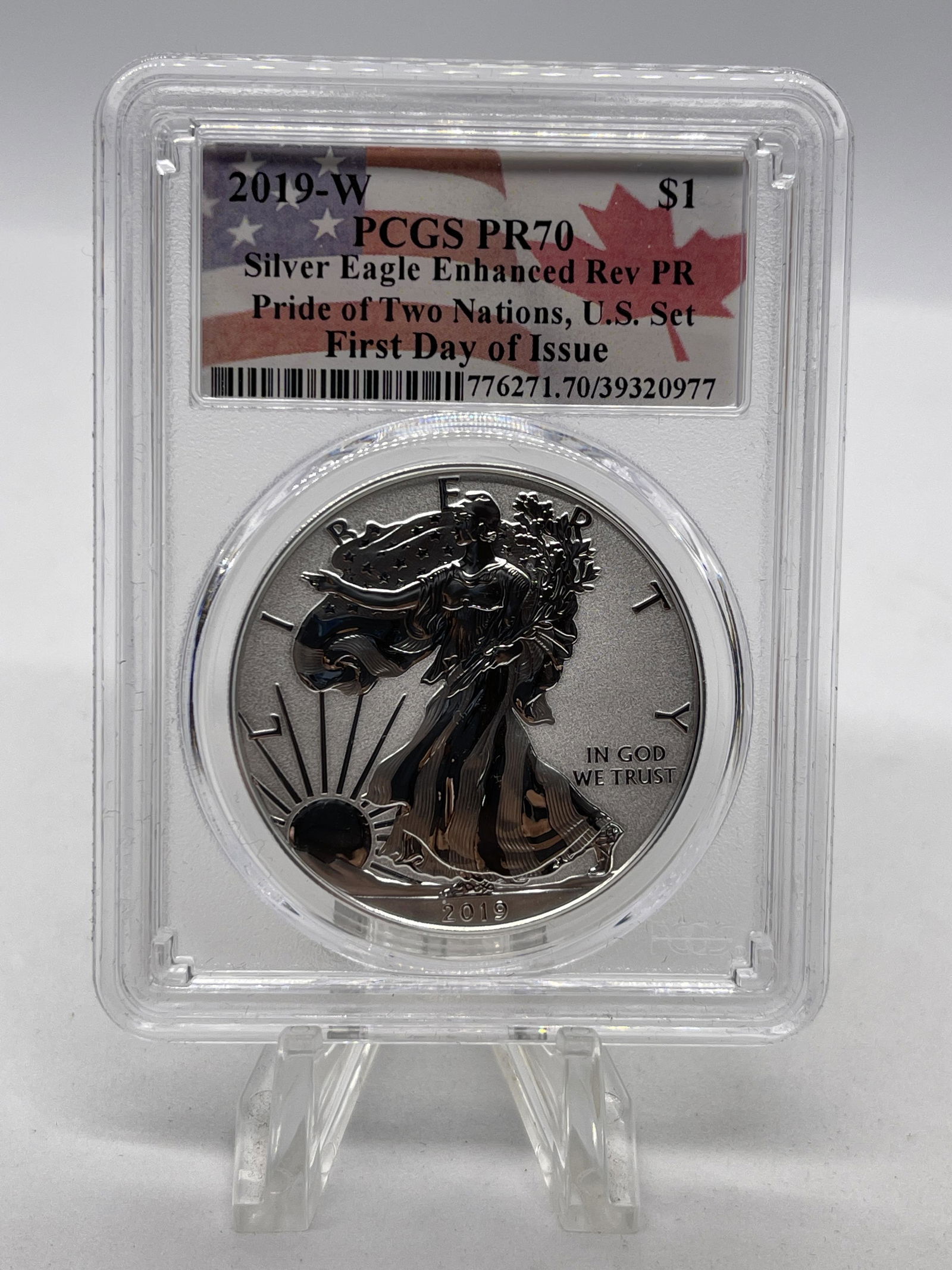 2019-W PCGS PR70 SILVER EAGLE ENHANCED REV PR (1 of 4)