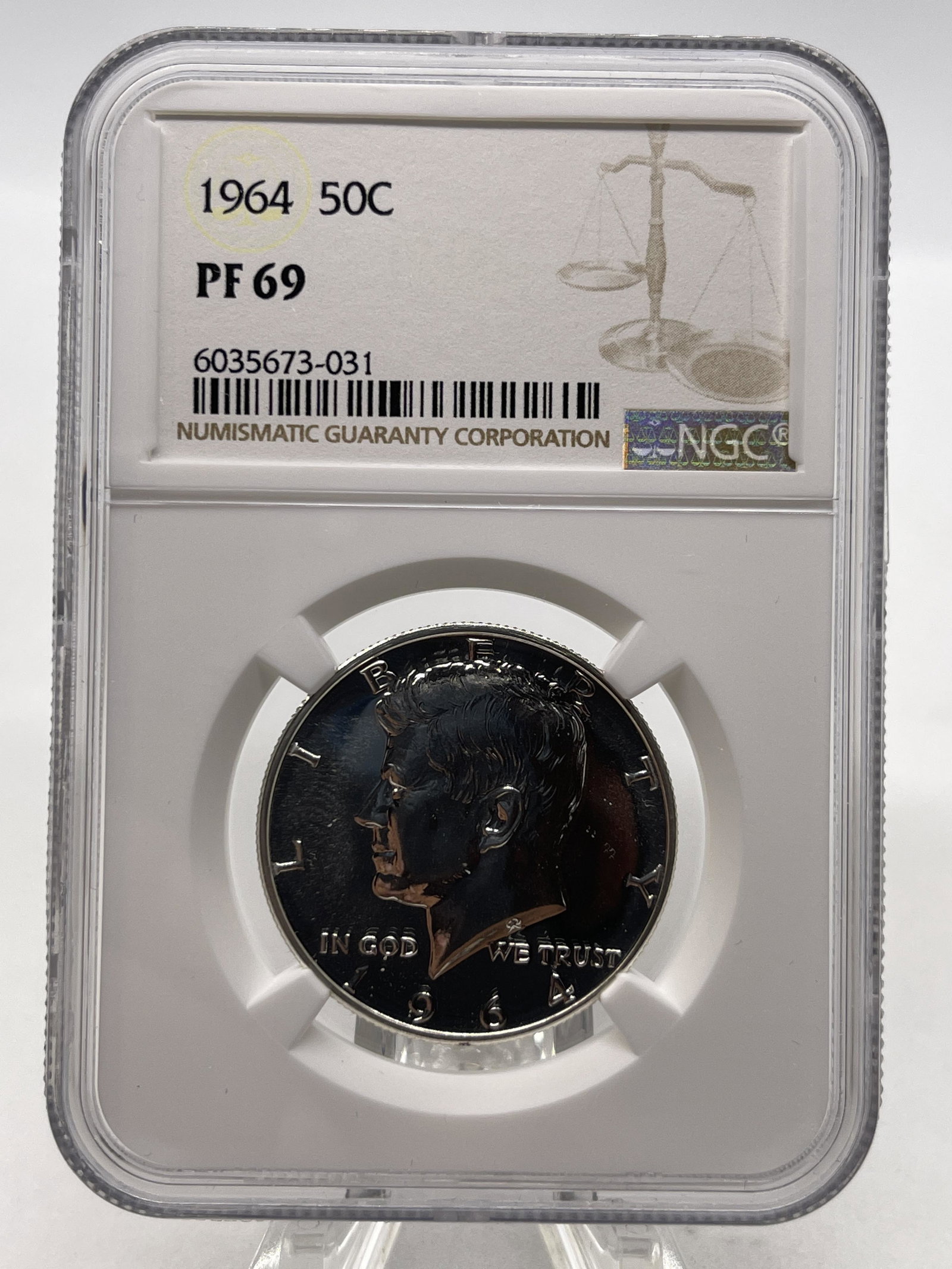 NGC 1964 50C PF69 KENNEDY HALF DOLLAR (1 of 2)
