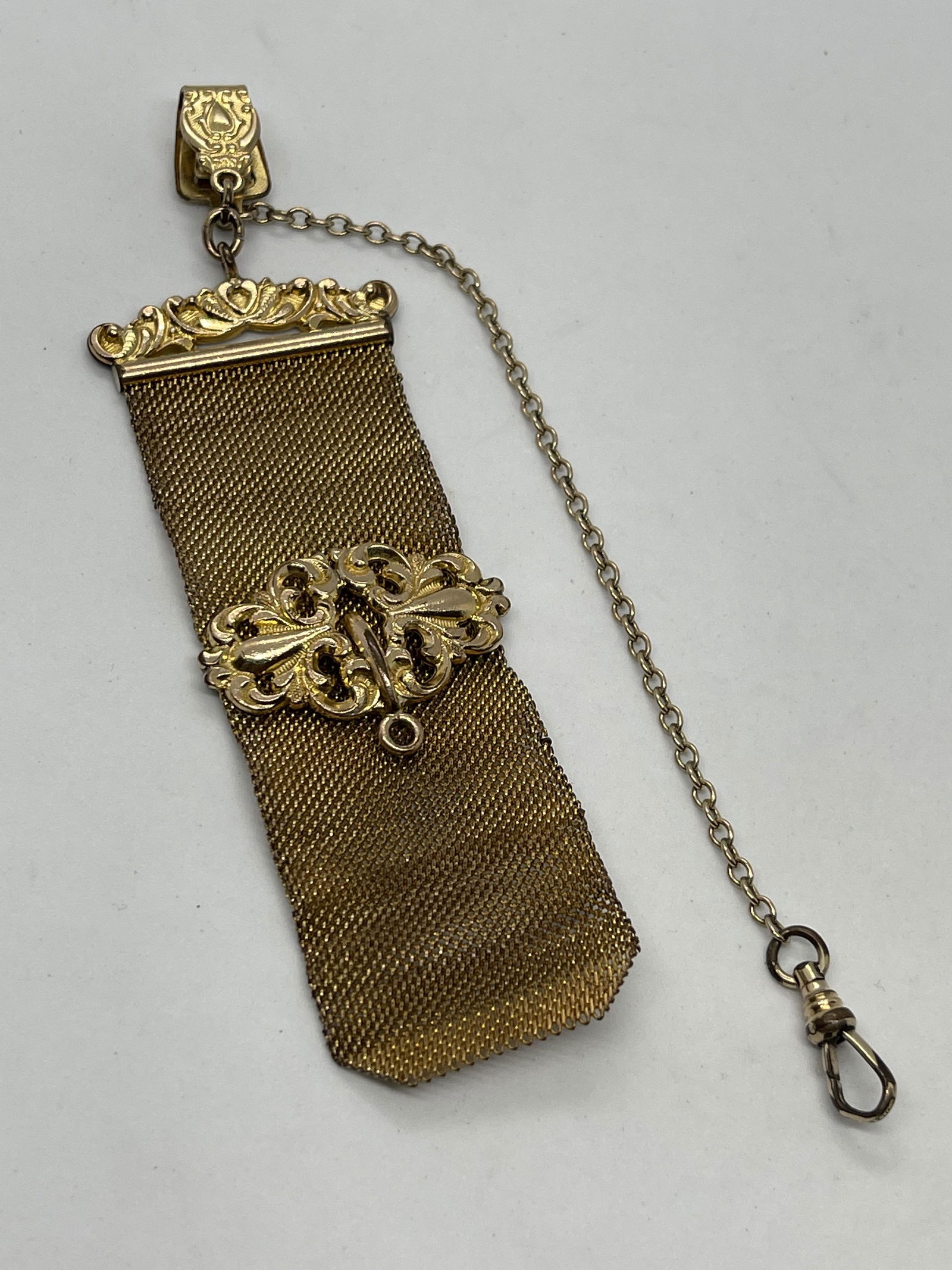 ANTIQUE GOLD FILLED VICTORIAN WATCH FOB W/CHAIN (1 of 4)