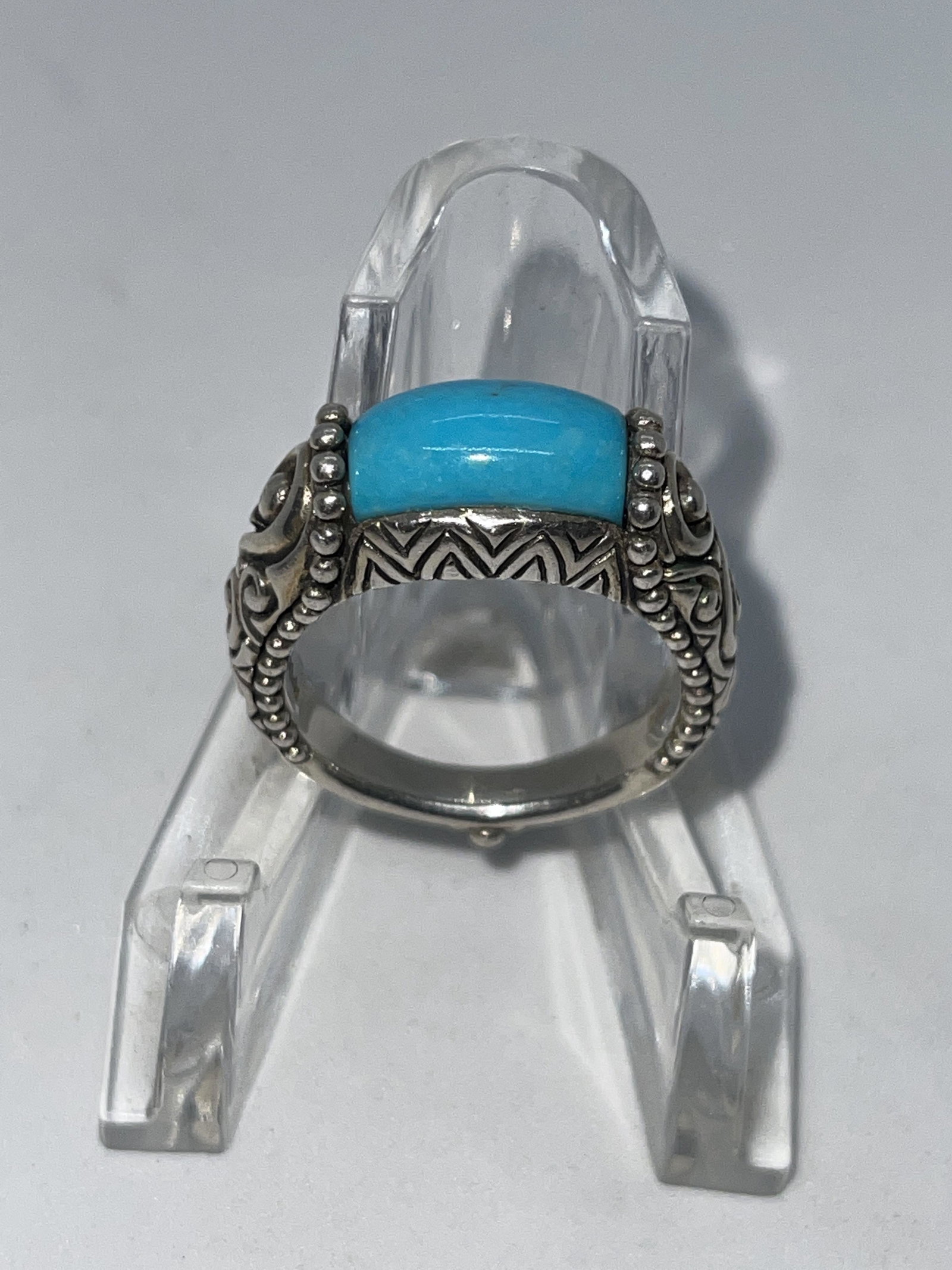 STERLING SILVER BARBARA BIXBY TURQUOISE RING SZ 9 (1 of 6)
