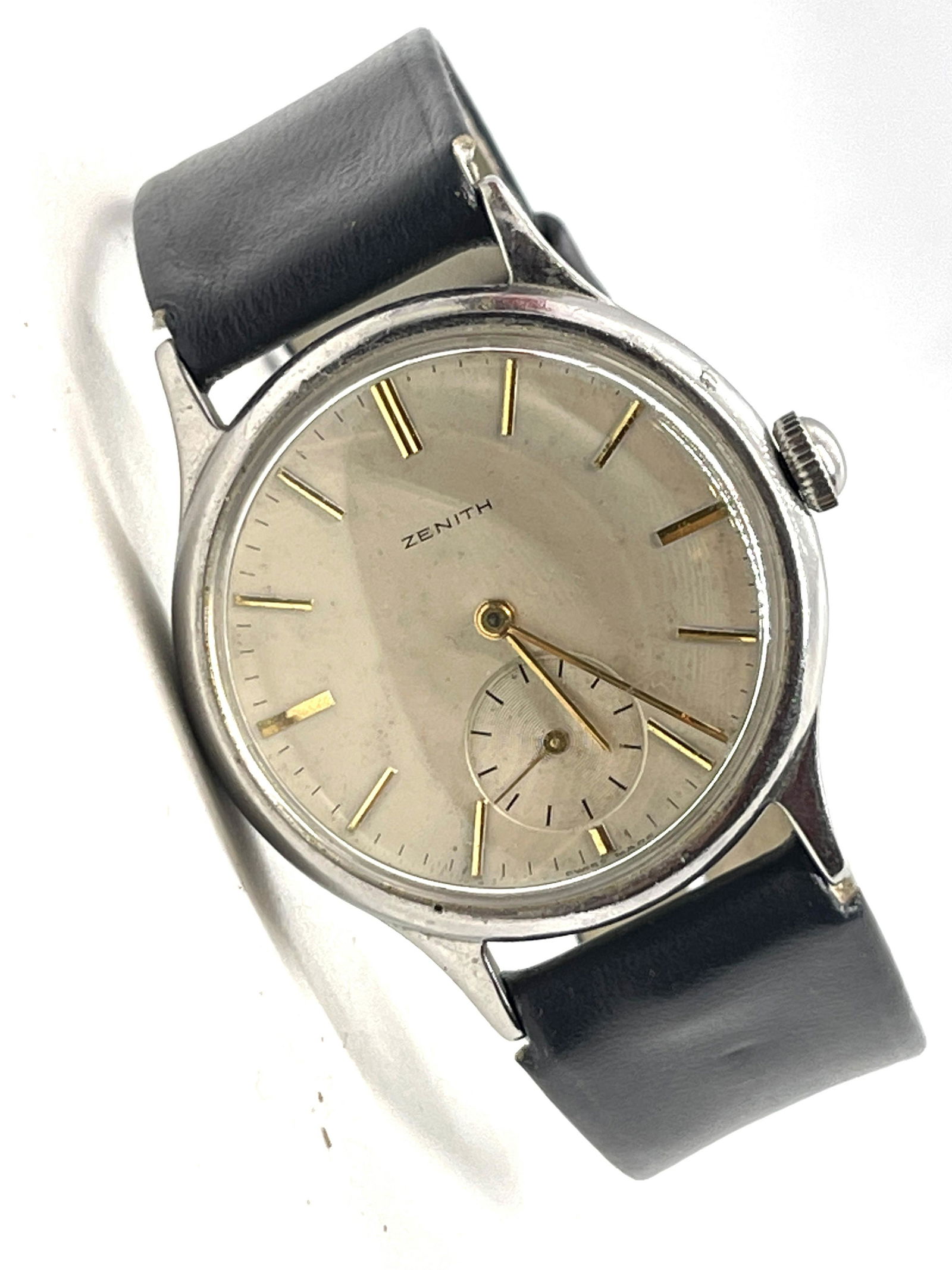 MENS ZENITH HAND-WINDING MENS WRISTWATCH (1 of 8)