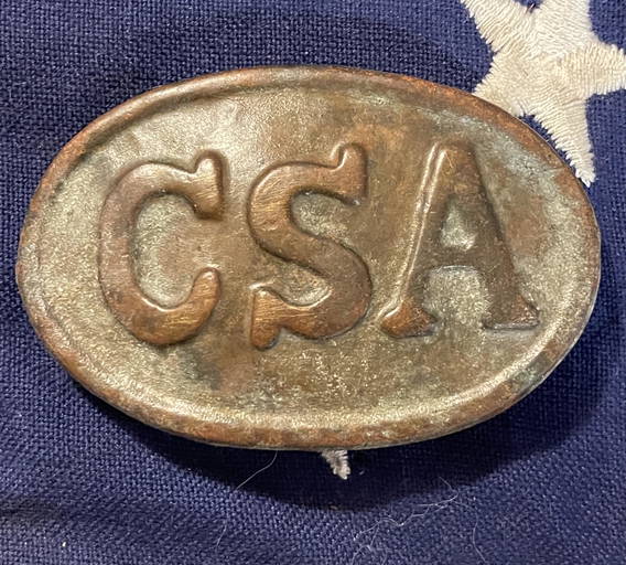 Very Rare Civil War Csa Confederate Belt Buckle