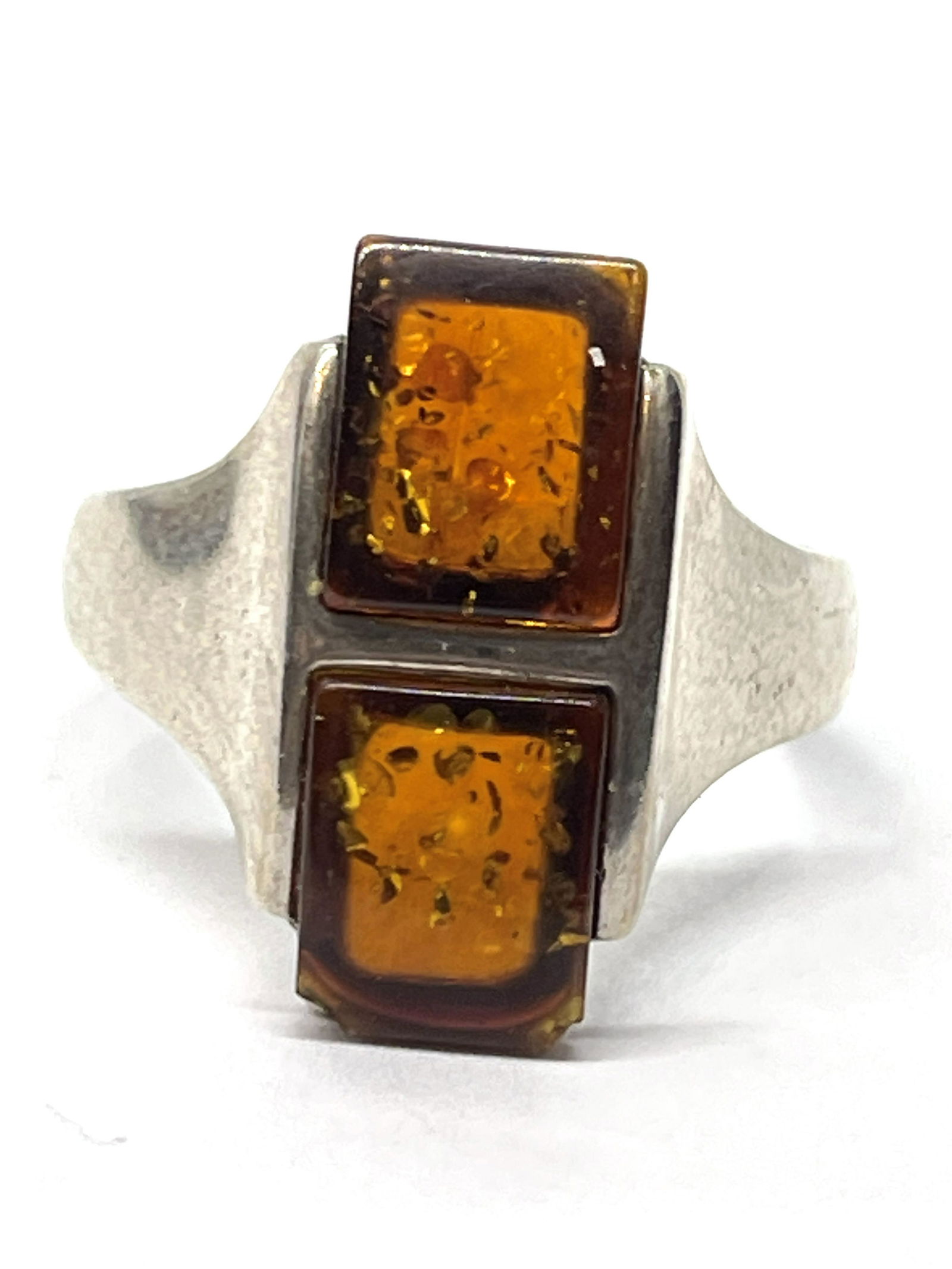 STERLING SILVER 2 CT CITRINE COCKTAIL RING SZ 8 (1 of 2)