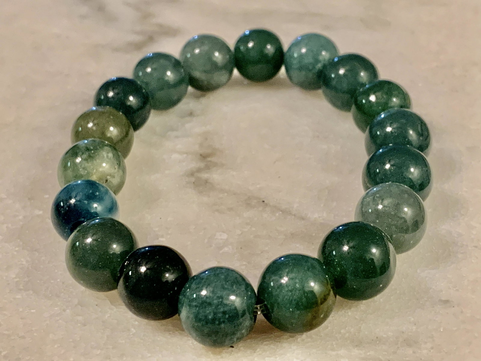 VINTAGE BEADED JADE COCKTAIL SHAMBALA BRACELET (1 of 3)