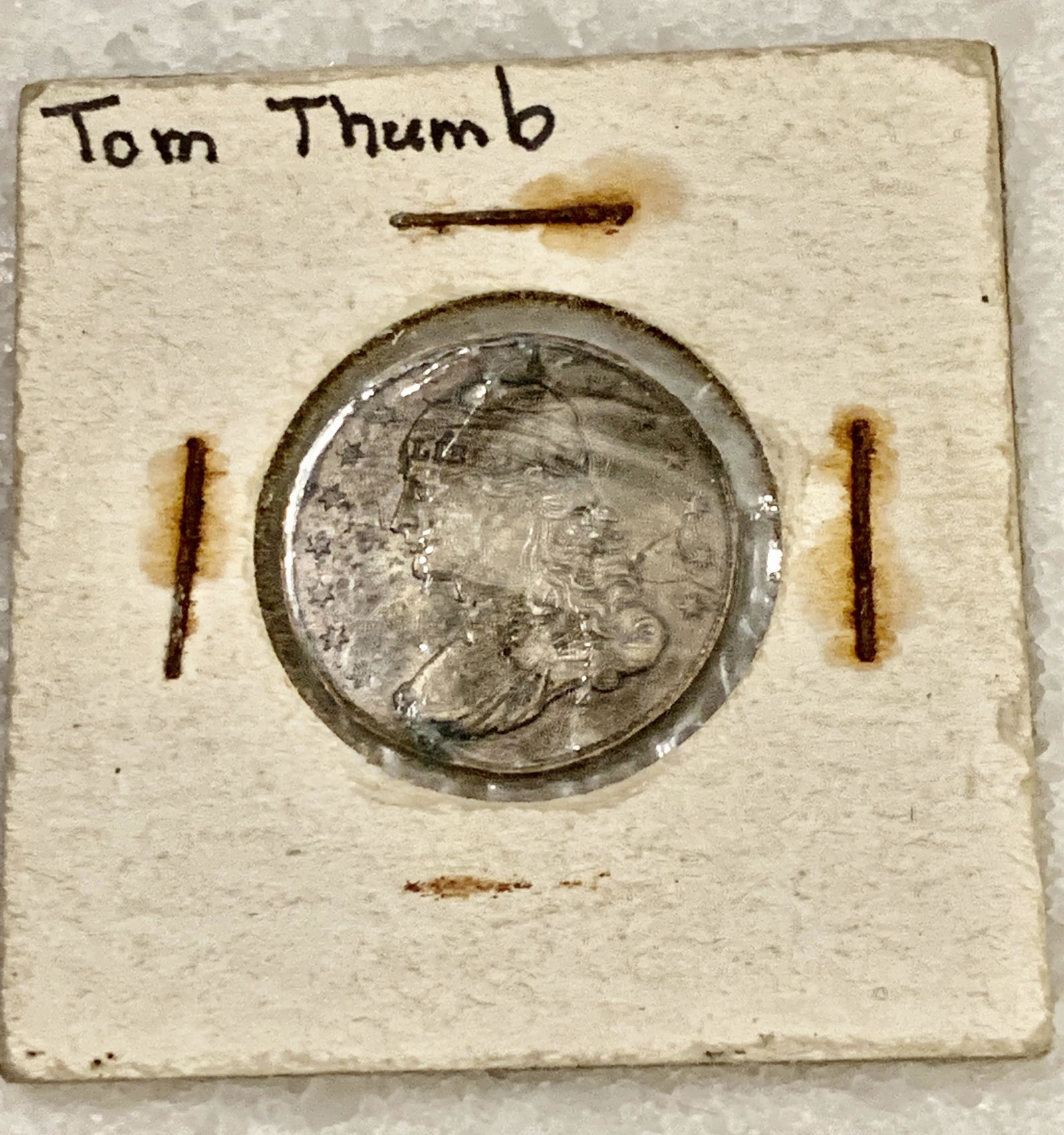 ANTIQUE TOM THUMB MEDALLION COIN (1 of 5)