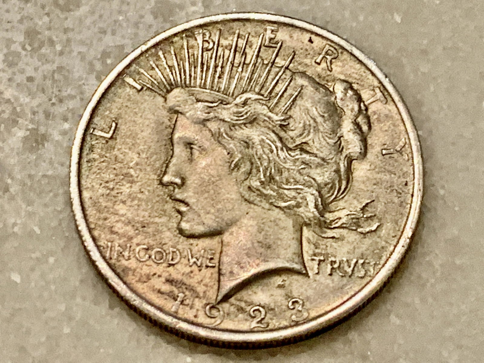 DATED 1923 SILVER LIBERTY PEACE DOLLAR (1 of 3)