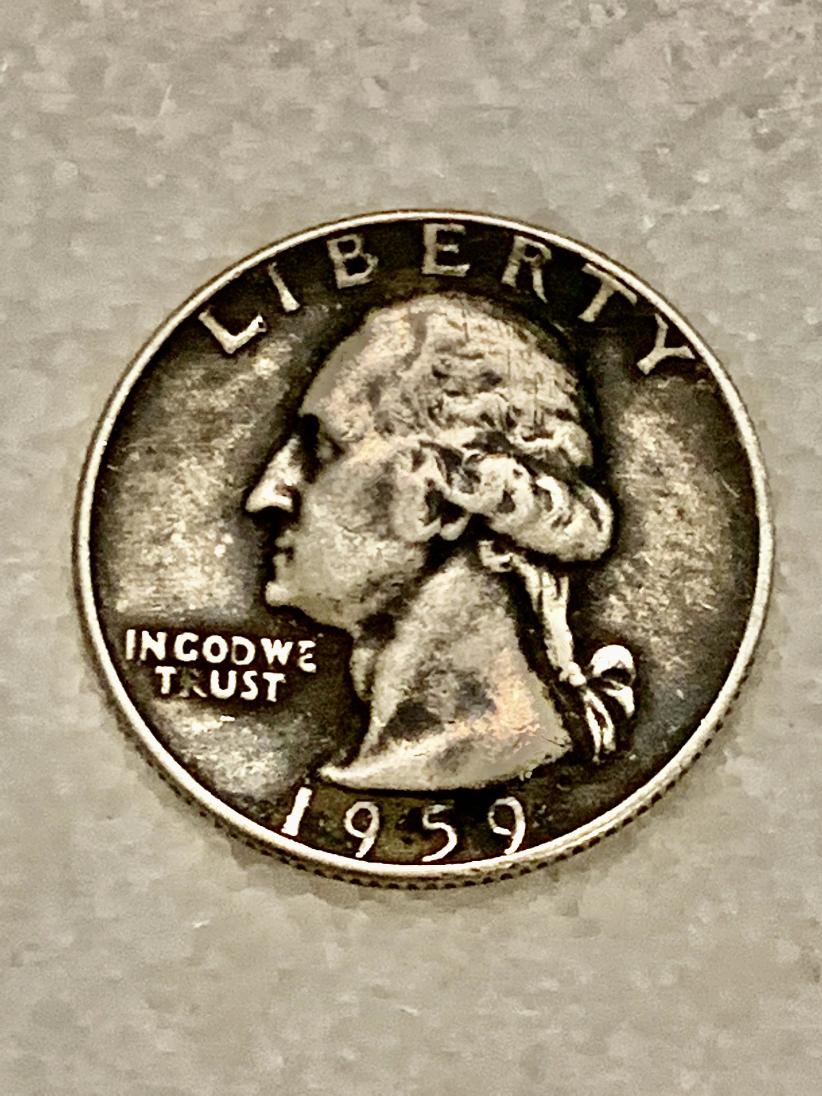 1959-D U.S. SILVER WASHINGTON QUARTER (1 of 2)