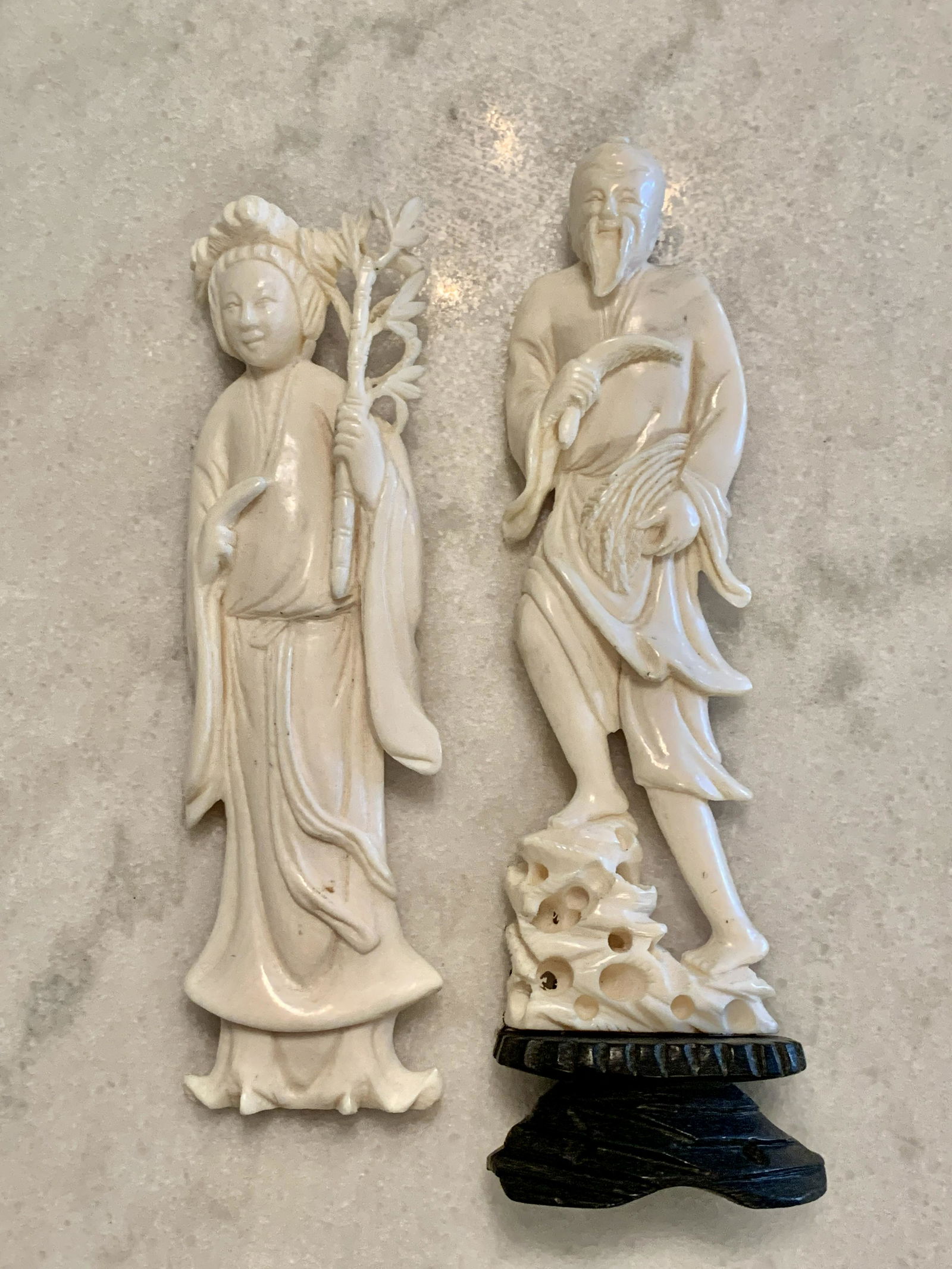 ANTIQUE COLLECTIBLE JAPANESE CARVED DESK ORNAMENTS (1 of 5)