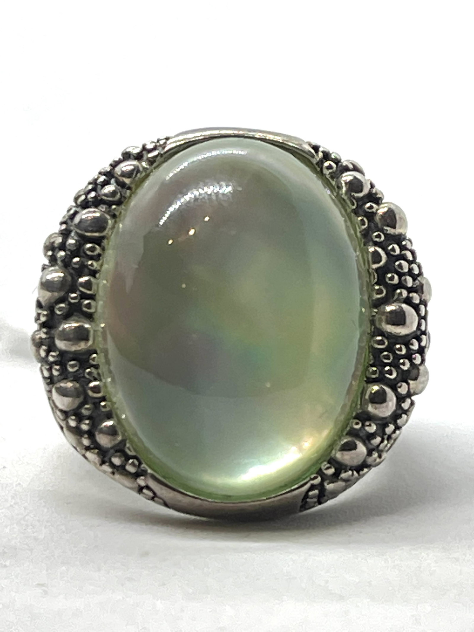 DAWKINS STARRY NIGHT STERLING ABALONE DOUBLET QUARTZ (1 of 4)