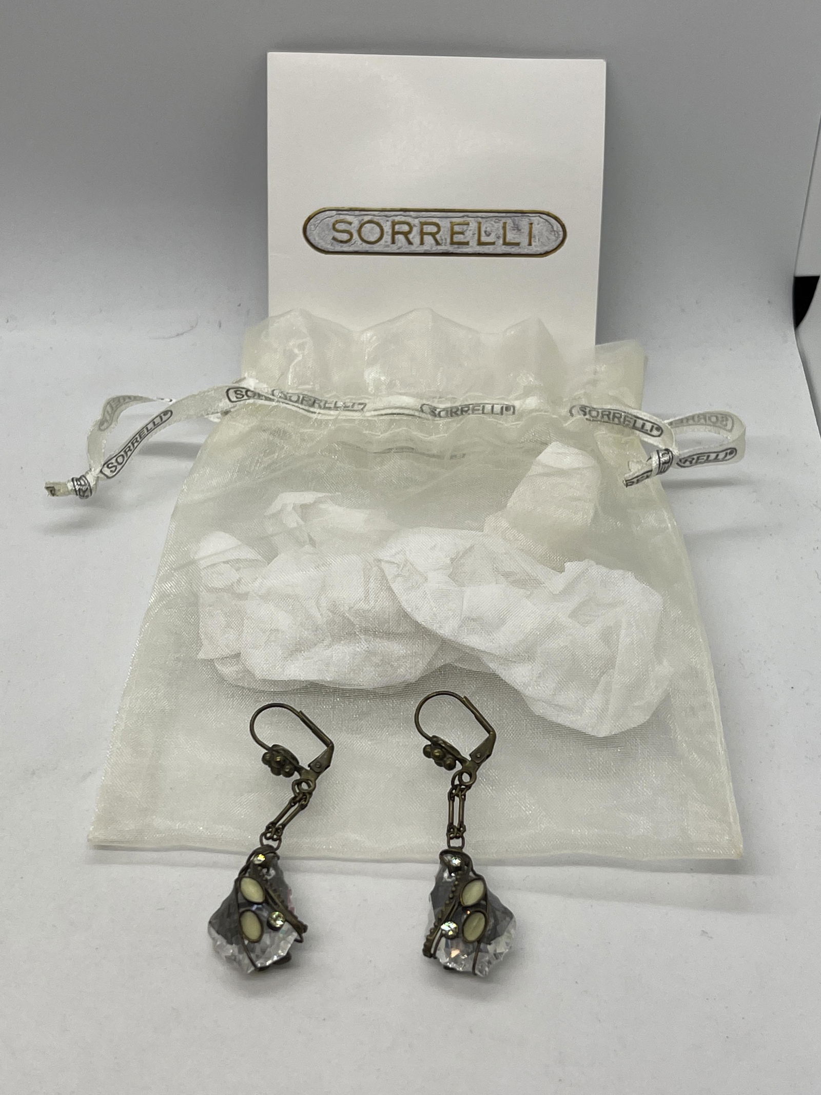 SORRELLI CRYSTAL DANGLE DROP EARRINGS (1 of 4)