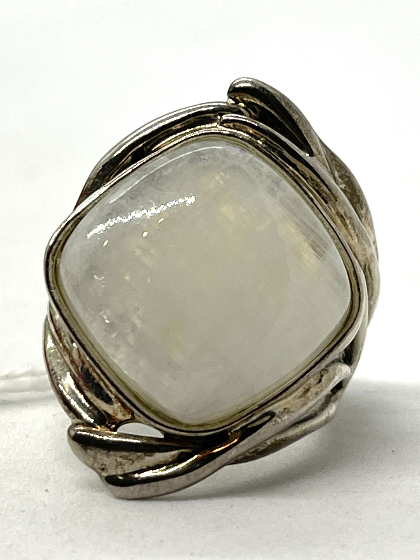 HAGIT GORALI STERLING SILVER MOONSTONE RING FROM ISRAEL (1 of 3)