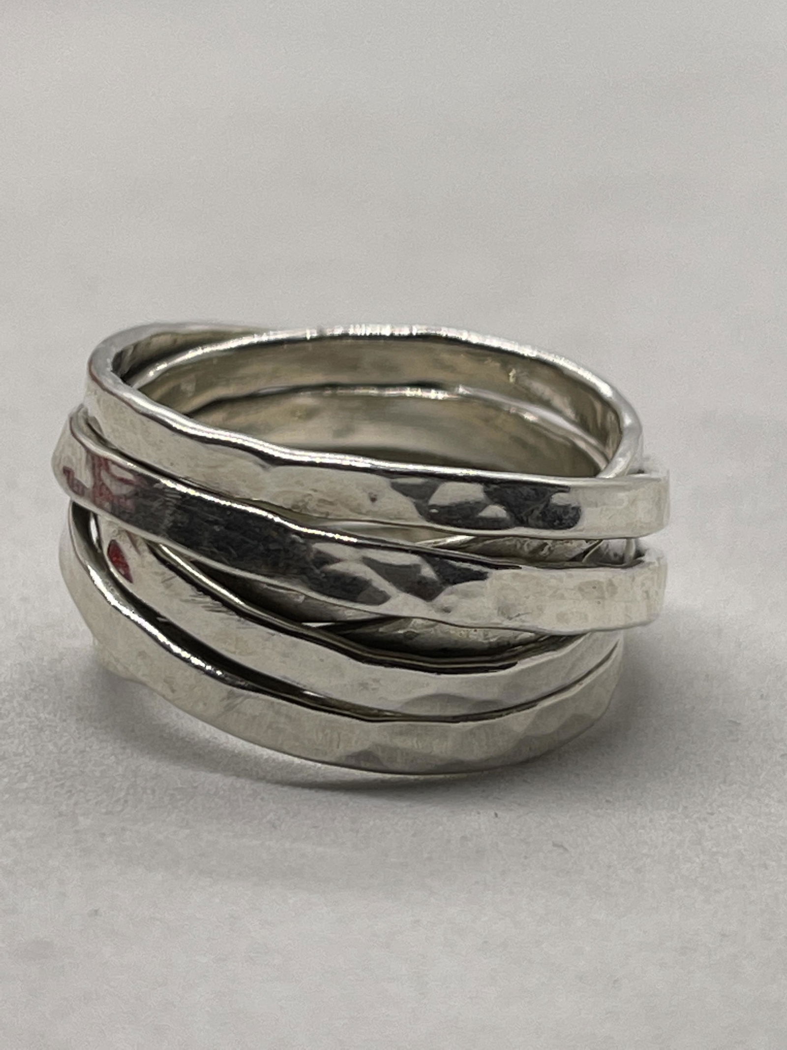 ESTATE STERLING SILVER LADIES BAND SZ 9 (1 of 2)