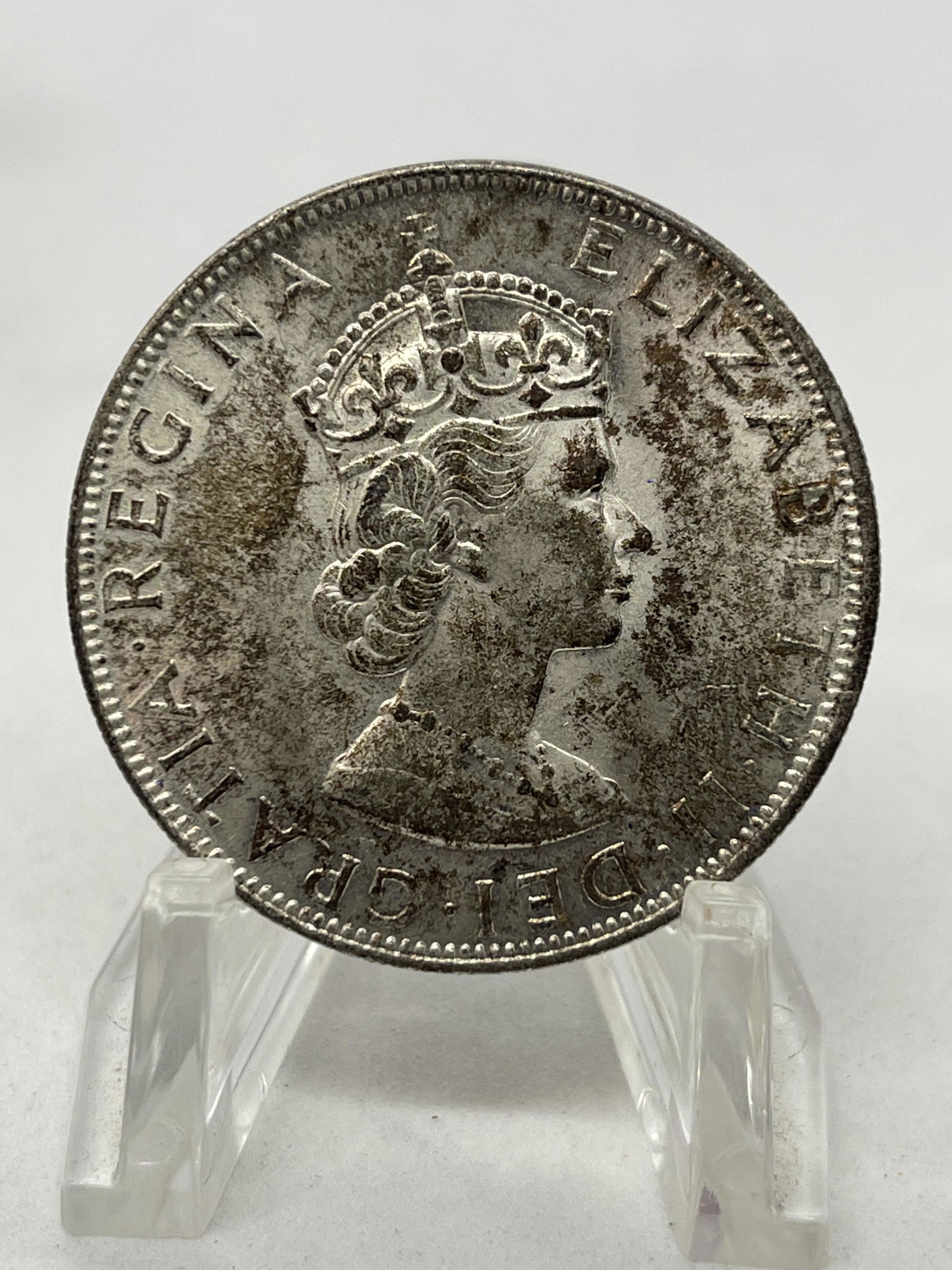 1964 BERMUDA BRITISH COLONY SILVER CROWN COIN (1 of 2)