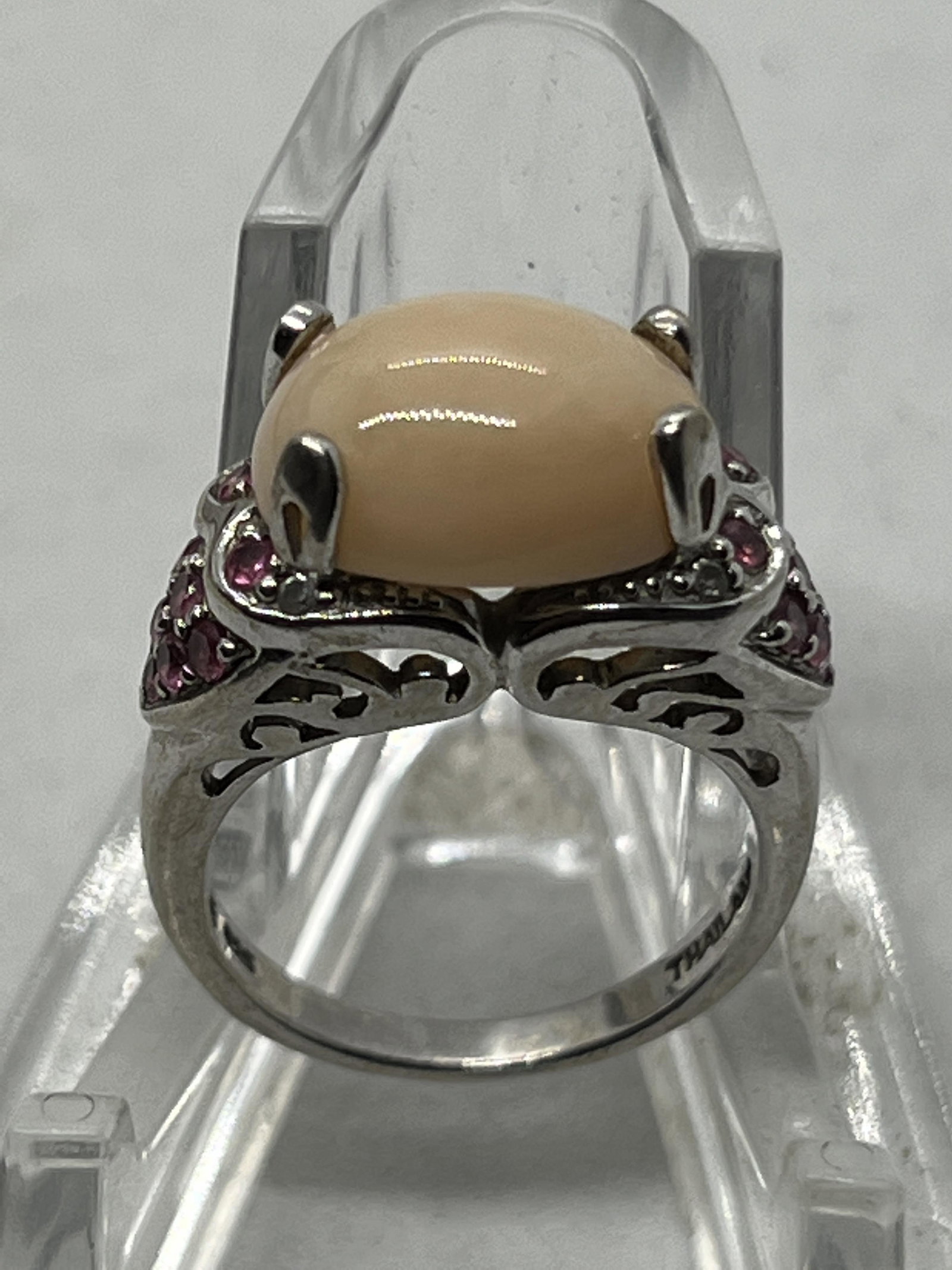 DESIGNER STERLING SILVER COCKTAIL RING SZ 7 (1 of 3)