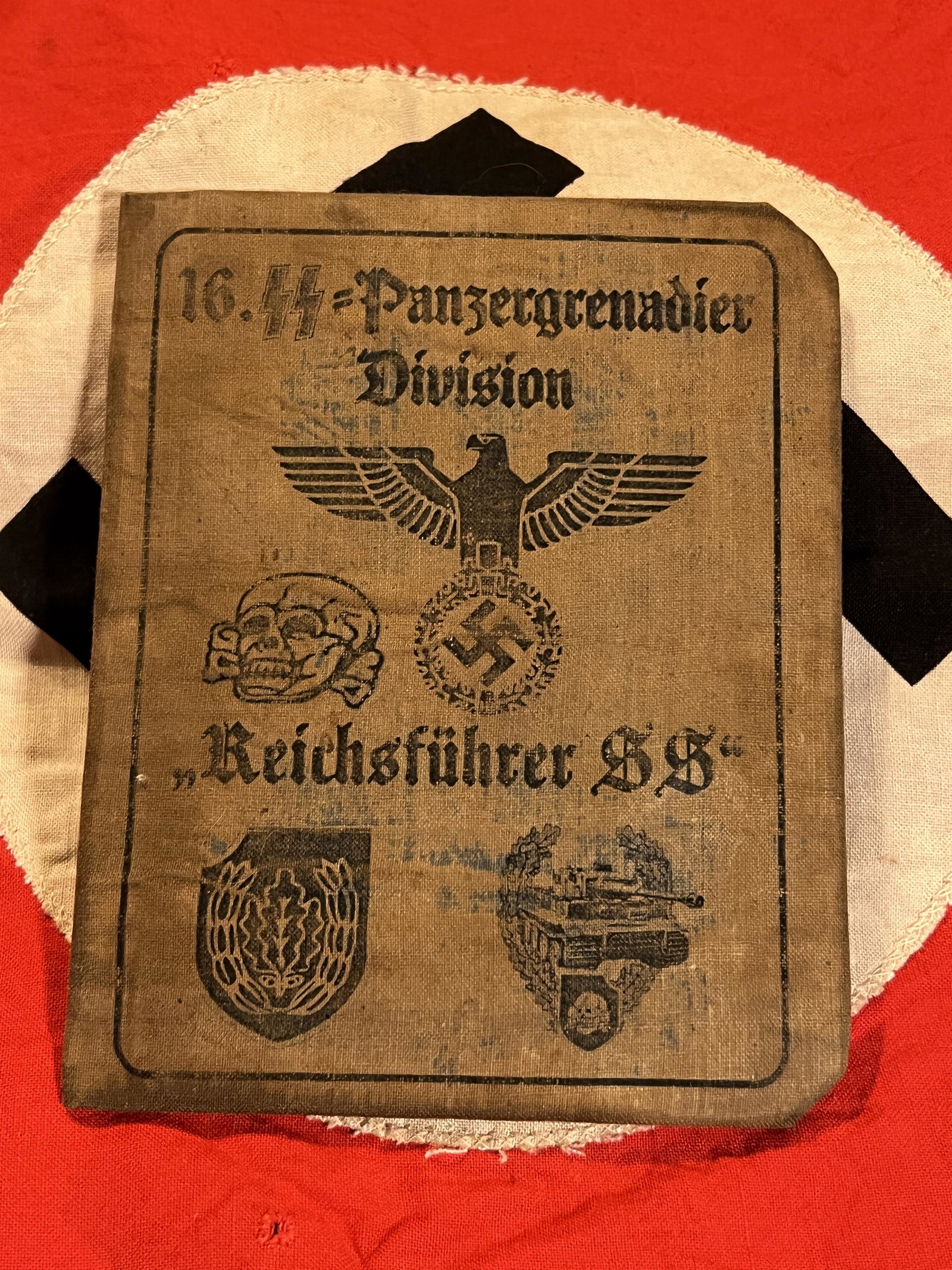 WW2 GERMAN PANZER DIV. REICHSFUHRER SS PASSPORT ID: WW2 GERMAN PANZER DIV. REICHSFUHRER SS PASSPORT ID. THIS IS A VERY RARE FIND. THIS ID IS STAMPED WITH THE OFFICER'S ID. HAS A GREAT LOOK TO IT WITH AN EXCELLENT OVERALL EYE APPEAL. PLEASE VIEW ALL DET
