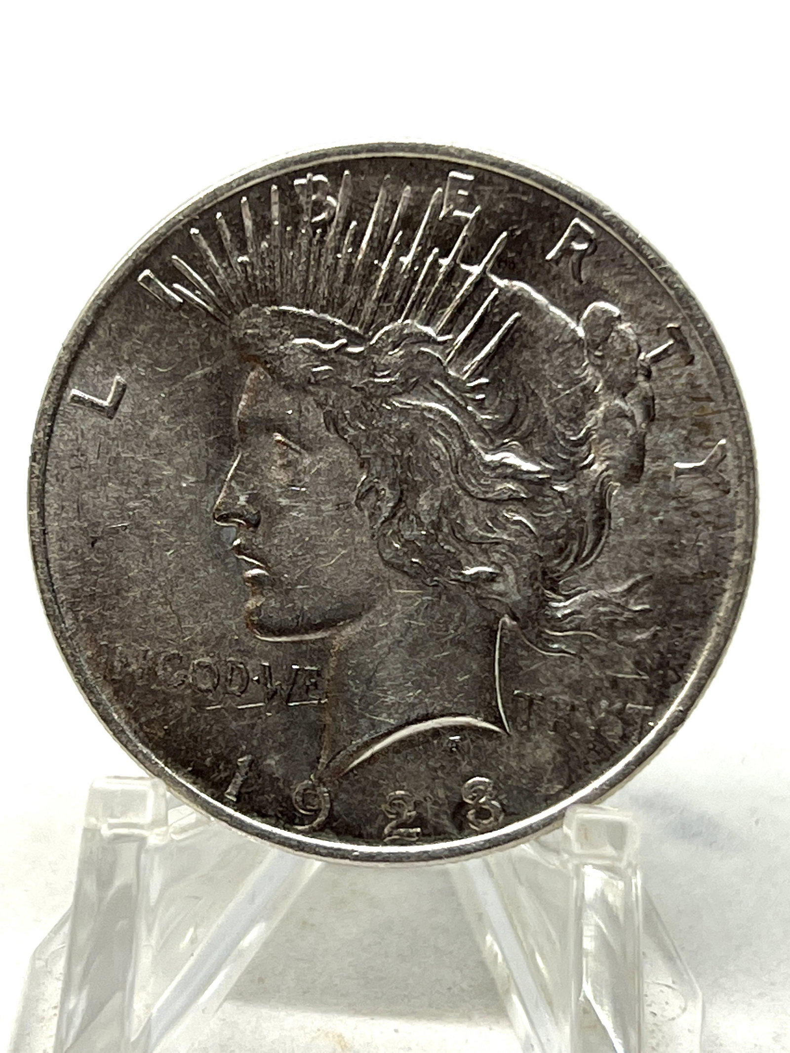 BU 1923-D U.S. SILVER LIBERTY DOLLAR (1 of 2)