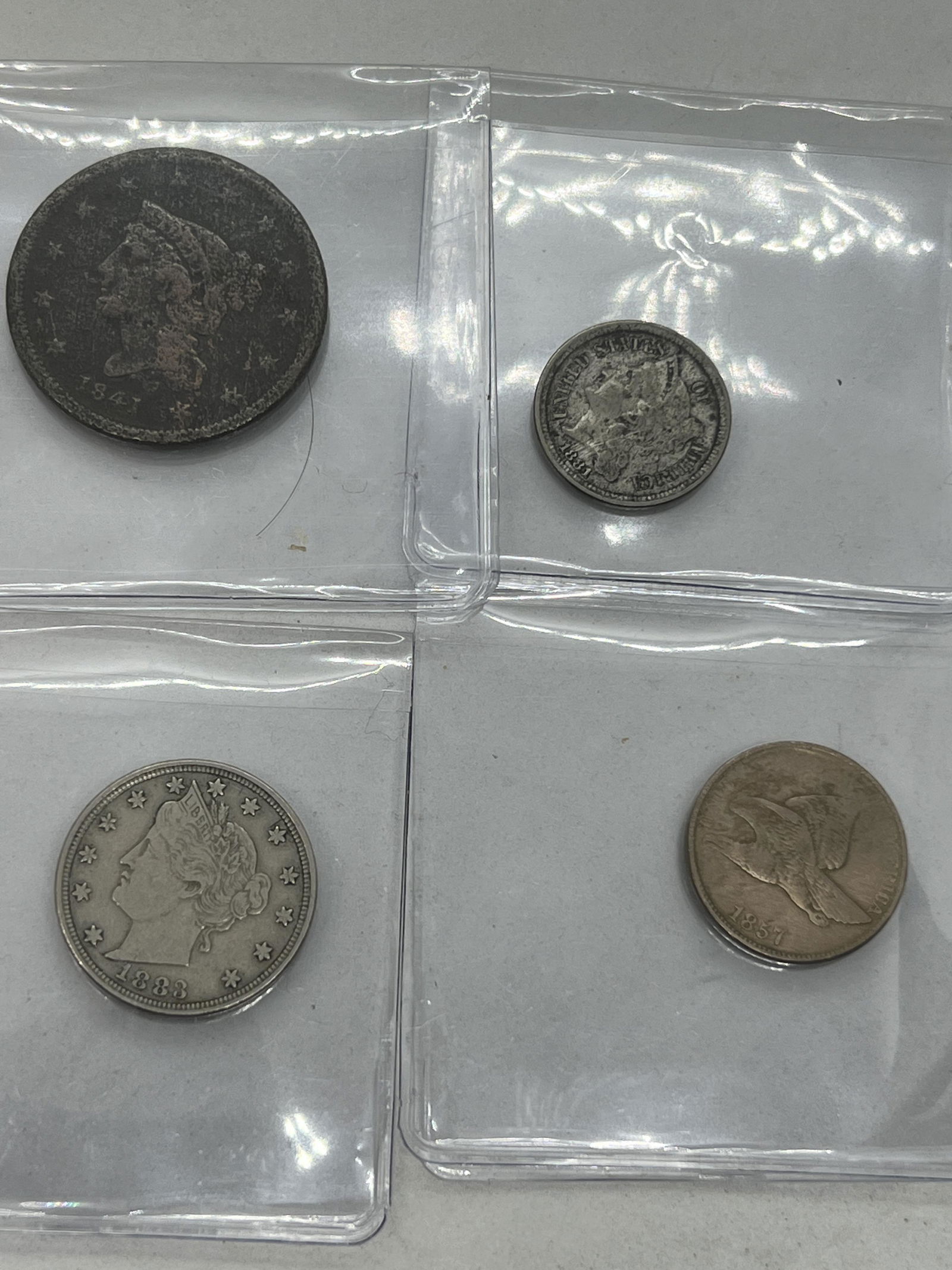 COLLECTION LOT OF (4) OLD U.S. CURRENCY COINS (1 of 6)