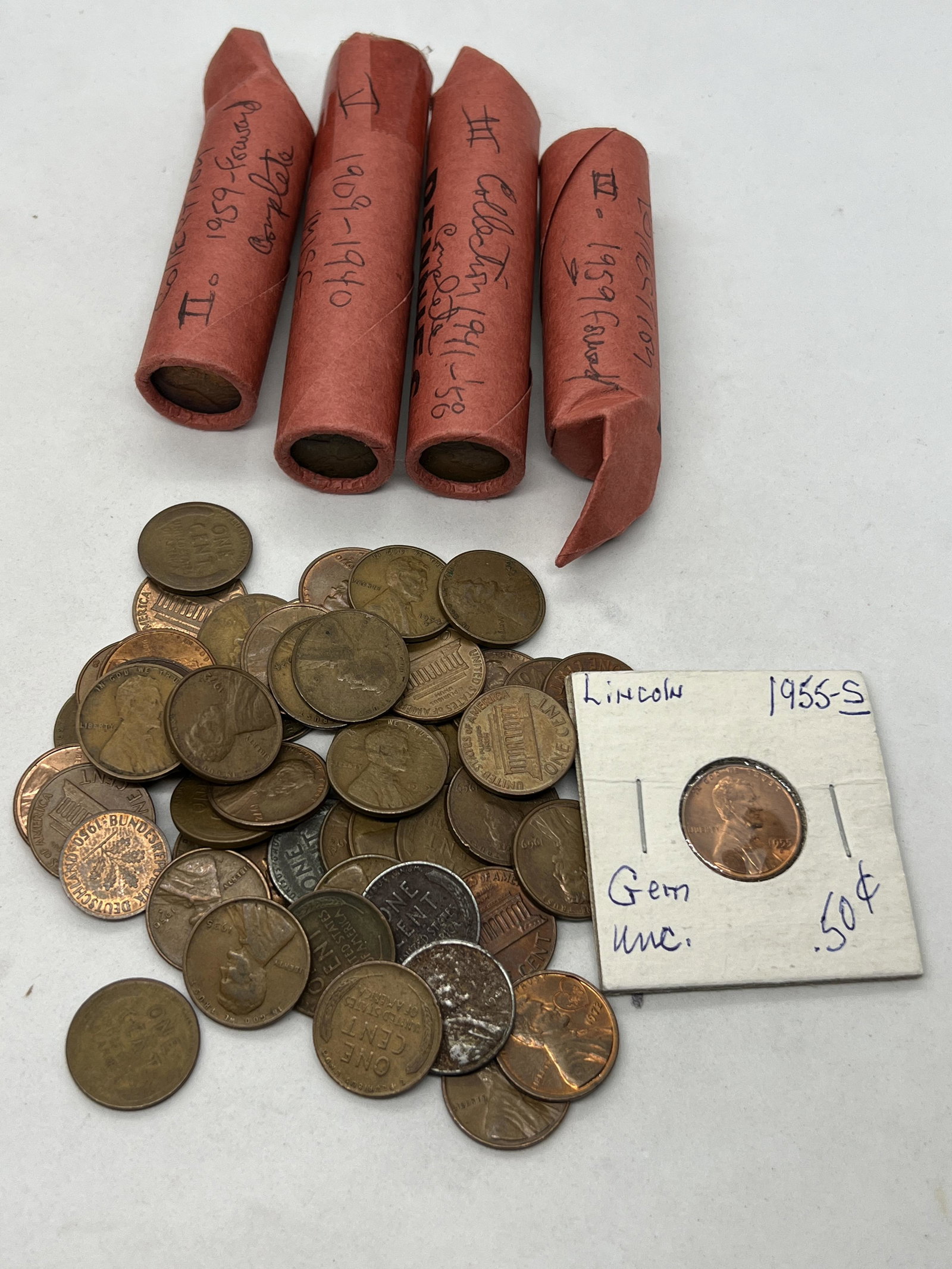 OLD COLLECTION U.S. PENNIES HOARDER LOT (1 of 4)