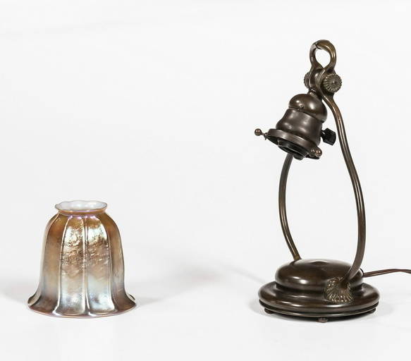 TIFFANY STUDIOS BRONZE HARP DESK LAMP Nov 13, 2021 Rare Treasures in PA