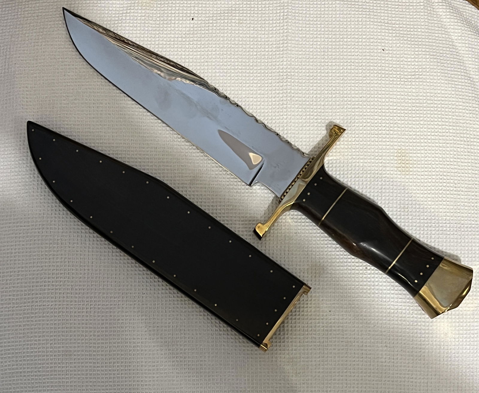 1982 KEN STEIGERWALT BOWIE KNIFE WITH ORIGINAL SHEATH (1 of 8)
