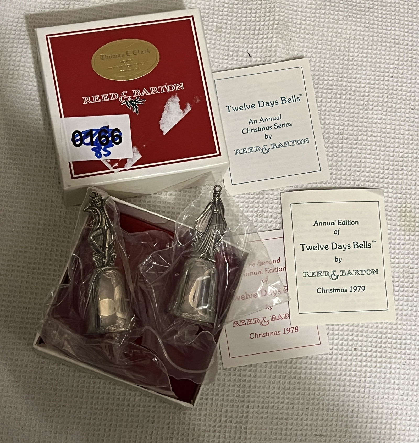 REED & BARTON STERLING SILVER 12 DAYS BELLS ORNAMENTS (1 of 4)