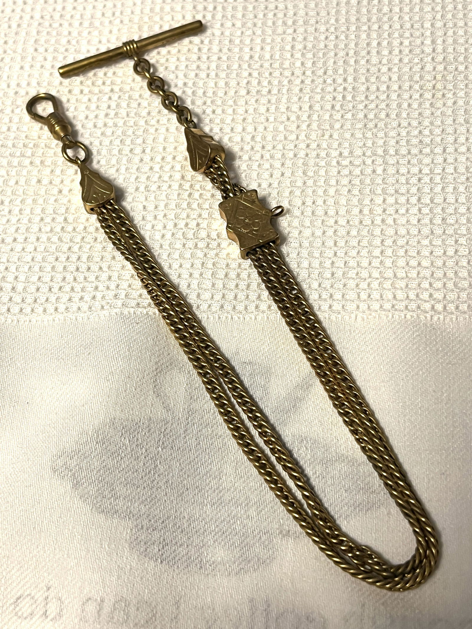 VICTORIAN GOLD FILLED POCKET WATCH CHAIN FOB (1 of 3)