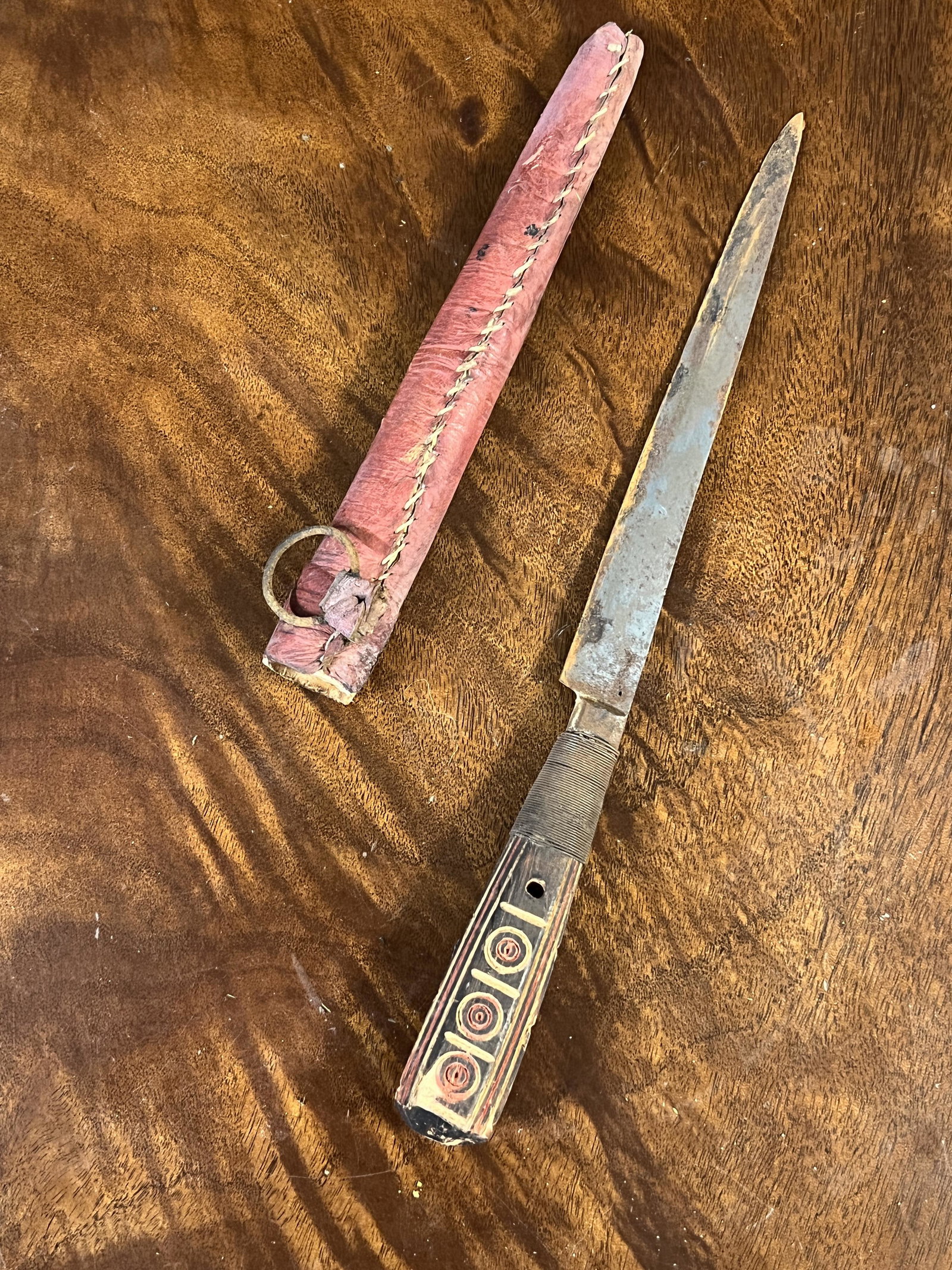 LATE 1800'S GERMAN HORSEMAN'S BOOT DAGGER W/SHEATH (1 of 5)