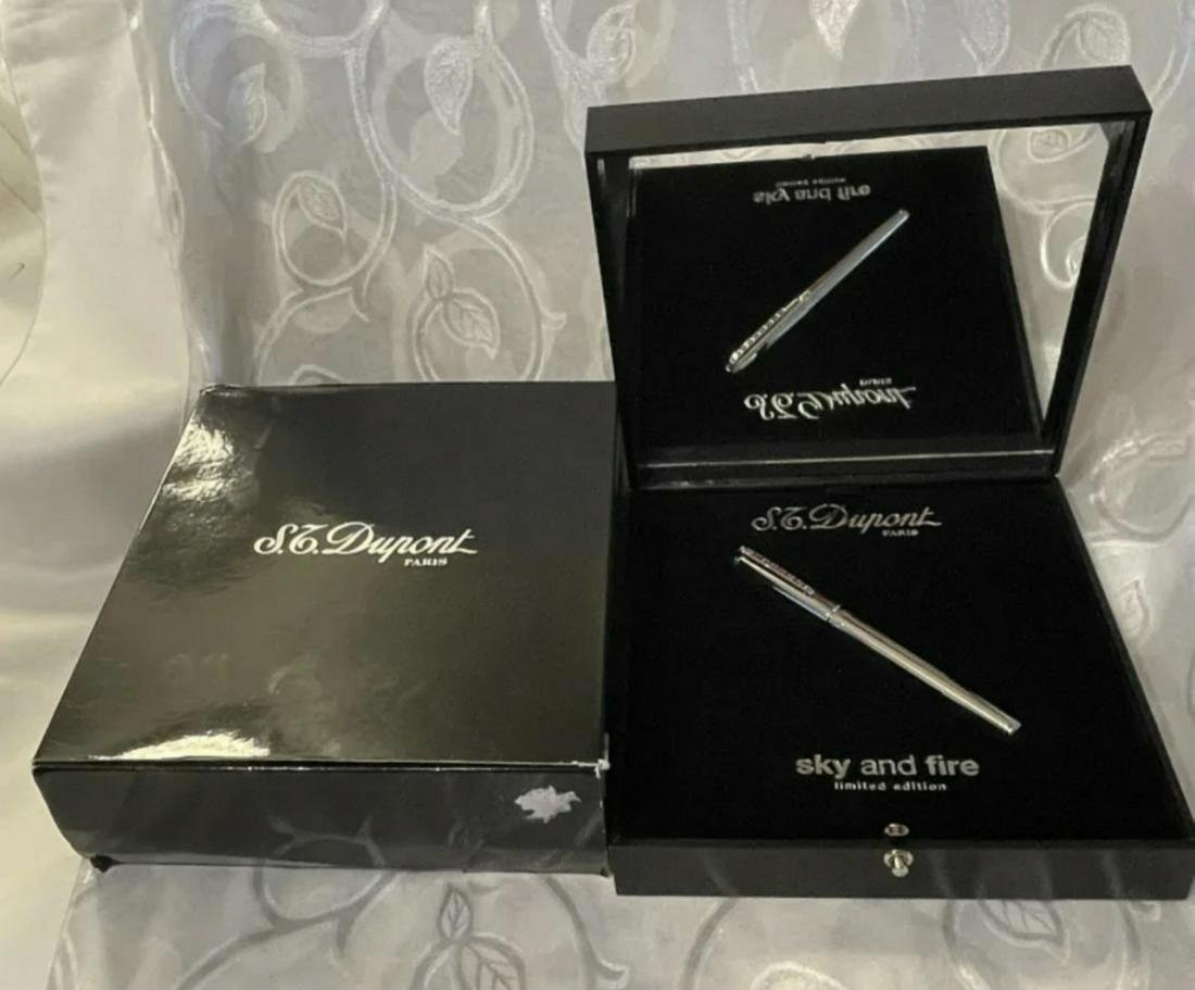 S.T. DUPONT SKY & FIRE OLYMPIO RUBIES FOUNTIAN PEN (1 of 14)