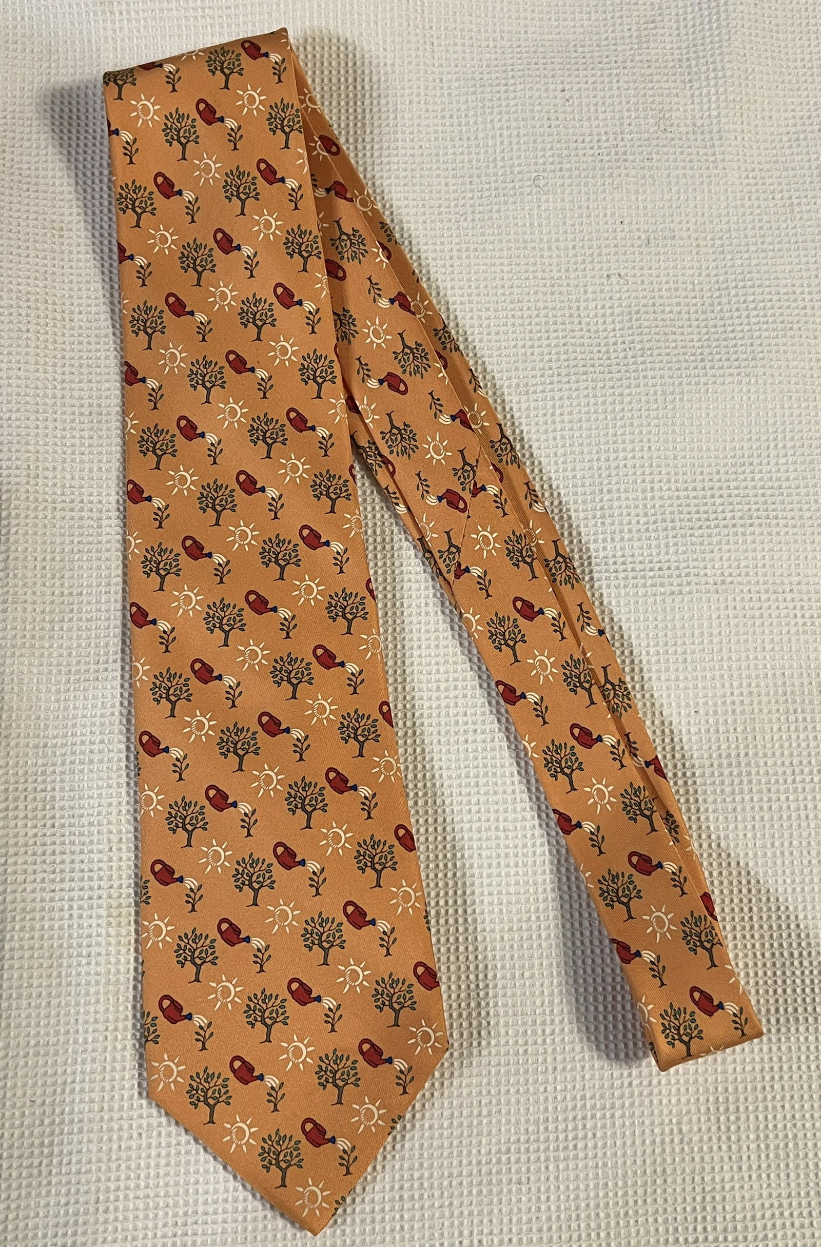 DESIGNER HERMES MENS SILK TIE (1 of 5)