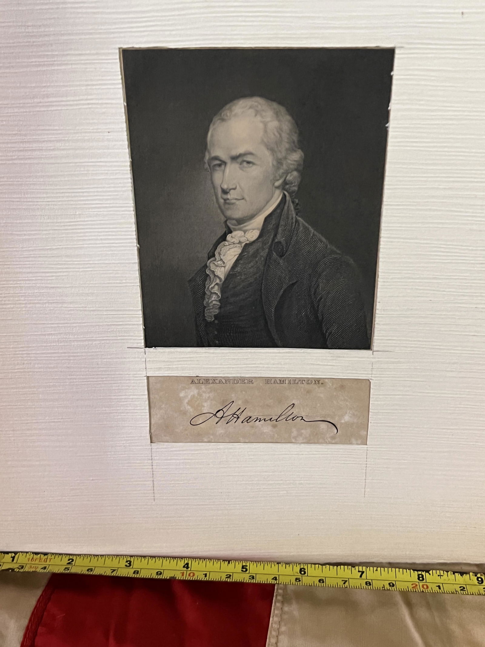 ANTIQUE ALEXANDER HAMILTON ETCHING/PRINT (1 of 2)