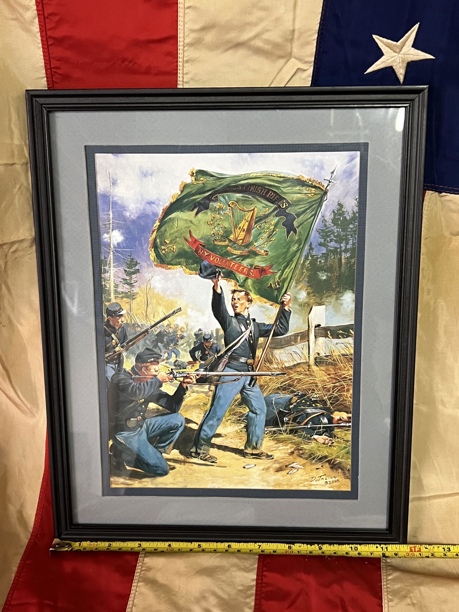 DON TROIANI CIVIL WAR 37TH NY IRISH RIFLES PRINT FRAMED (1 of 5)