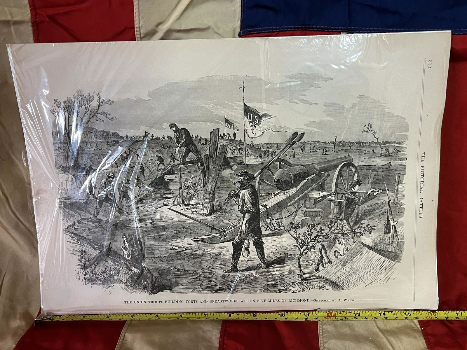CIVIL WAR UNION TROOPS BUILDING FORTS PRINT (1 of 4)