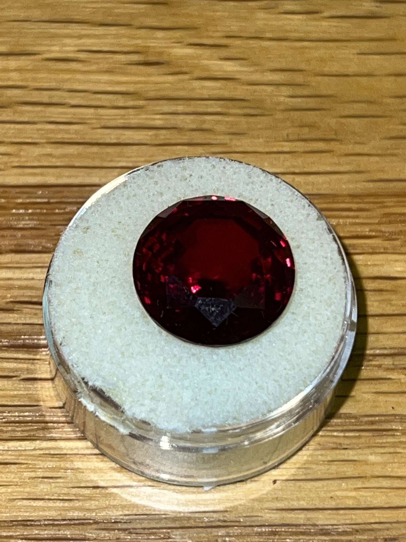 LAB CREATED 6 CT LOOSE RUBY ROUND GEMSTONE (1 of 2)
