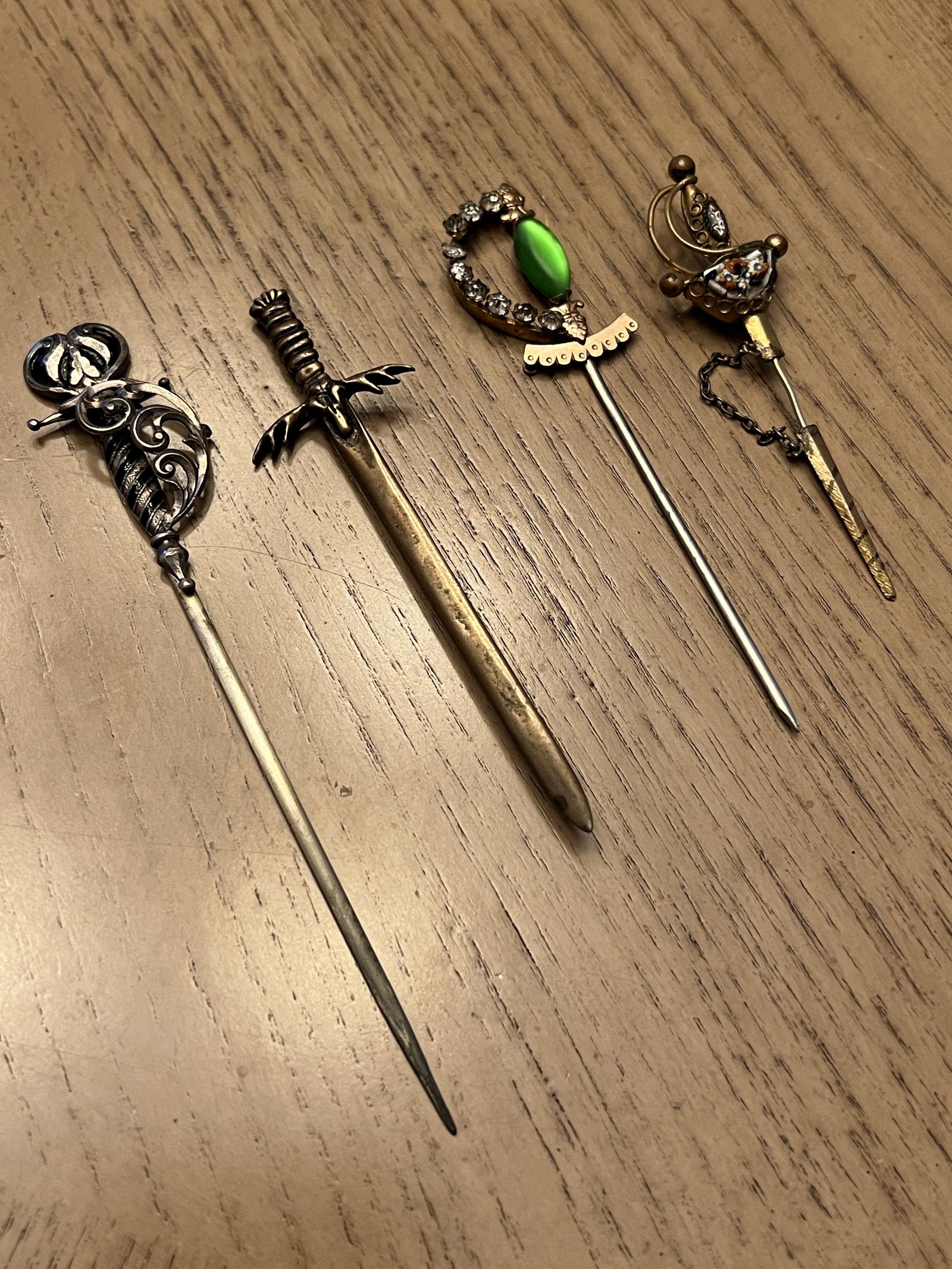 LOT OF (4) ANTIQUE MINIATURE SWORDS (1 of 5)