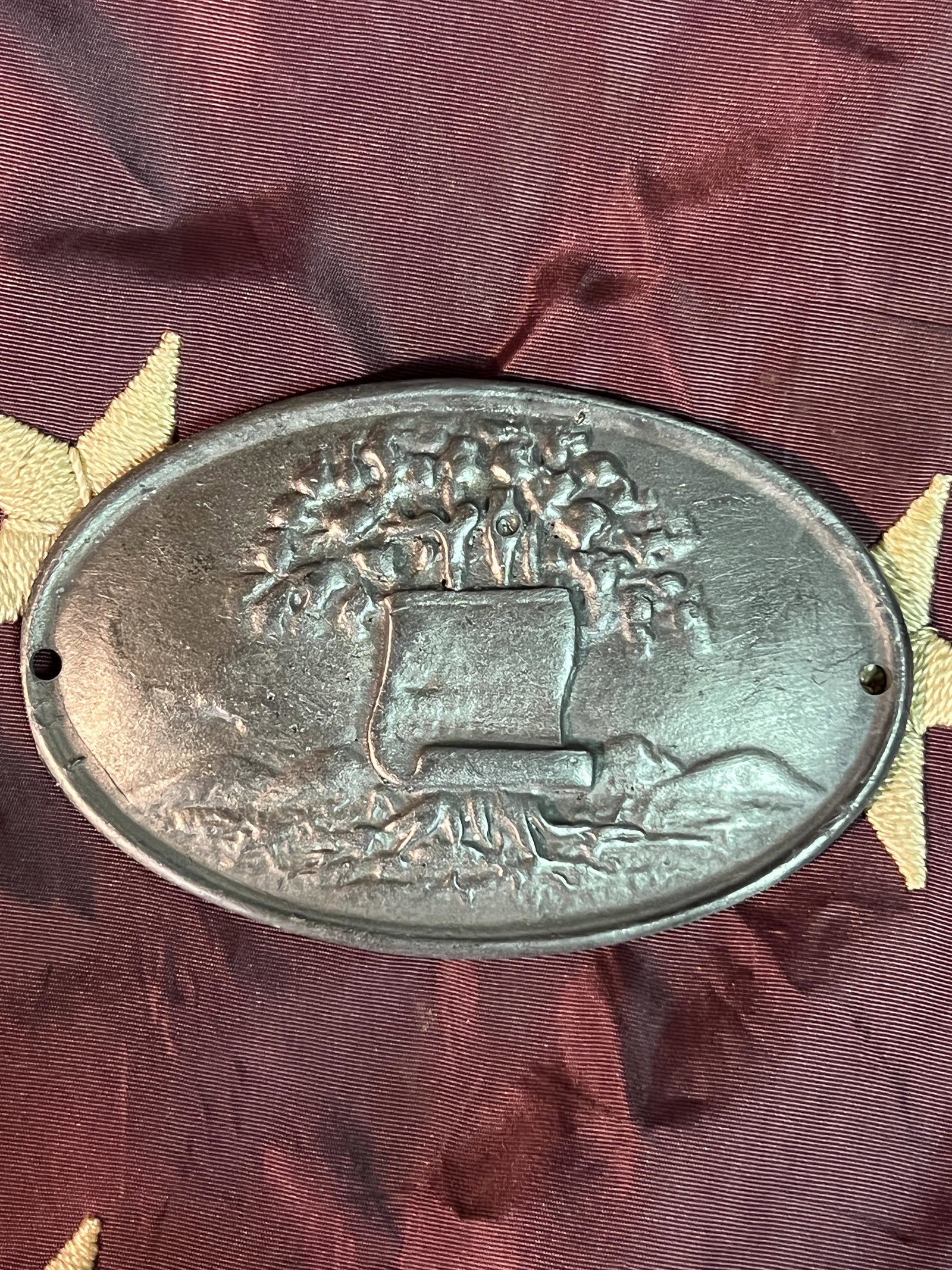 DATED 1864 CIVIL WAR CONFEDERATE ALABAMA BELT BUCKLE - PEWTER: DATED 1864 CIVIL WAR CONFEDERATE ALABAMA BELT BUCKLE - MADE IN PEWTER. A VERY RARE FIND. HAS A GREAT LOOK TO IT WITH AN EXCELLENT OVERALL EYE APPEAL. A GREAT FIND AND AN EXCELLENT ADDITION TO YOUR COL