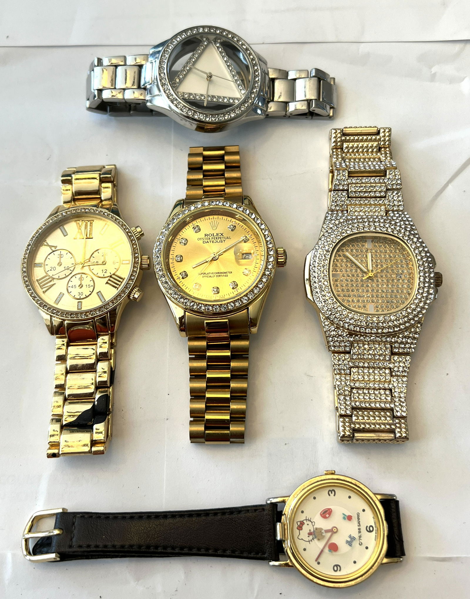 COLLECTION LOT OF (5) MENS WRISTWATCHES (1 of 6)