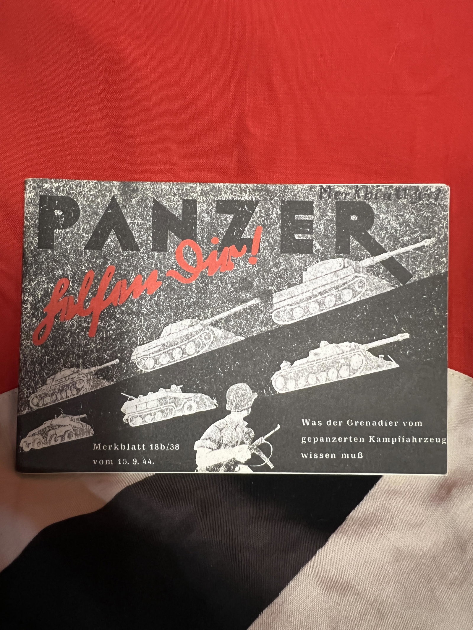 WW2 GERMAN PANZER SS BOOKLET: WW2 GERMAN PANZER SS BOOKLET. IN GOOD OVERALL SHAPE AND CONDITION. A GREAT FIND AND AN EXCELLENT ADDITION TO YOUR COLLECTION.