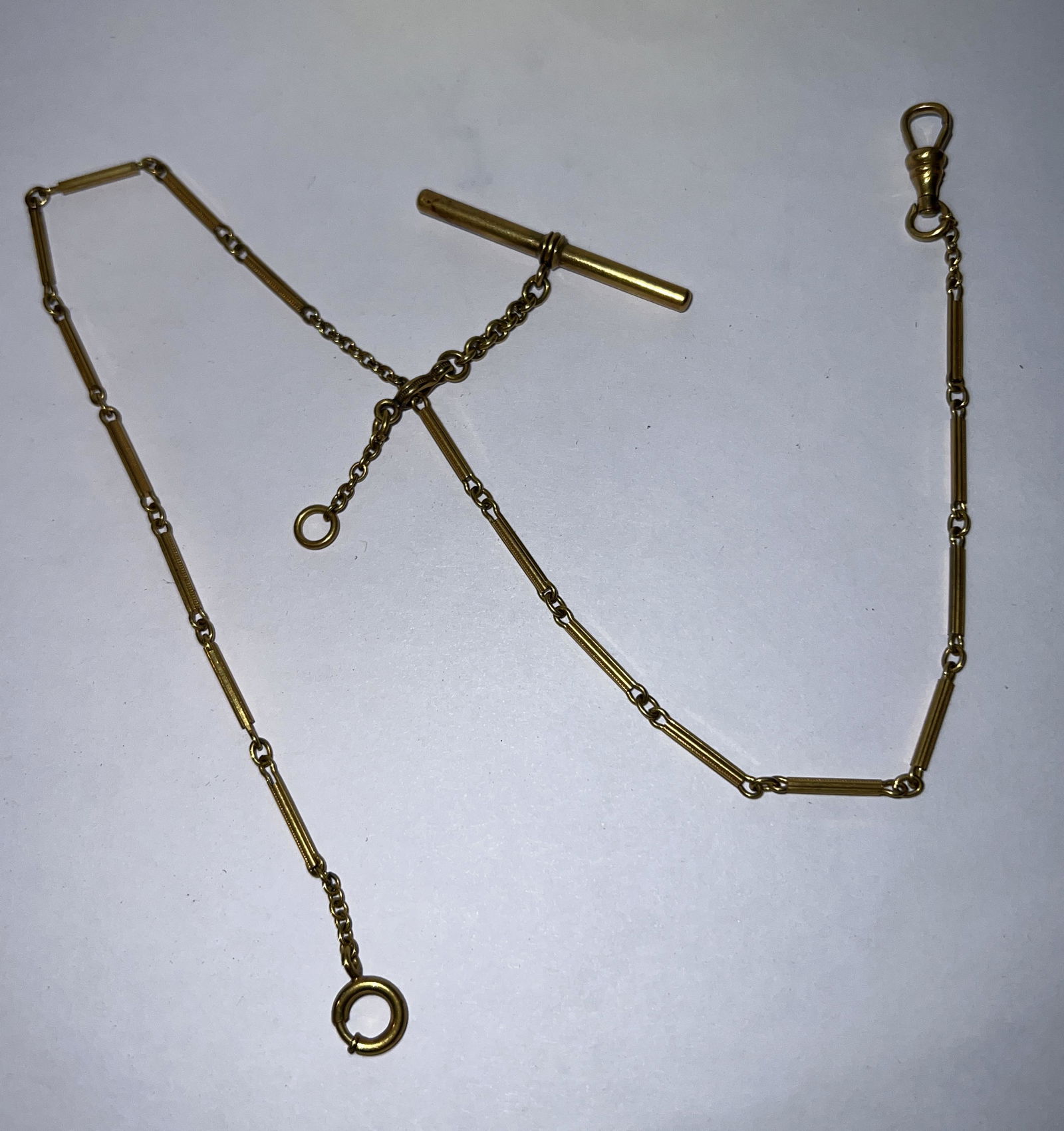 VICTORIAN GOLD FILLED POCKET WATCH CHAIN FOB (1 of 4)
