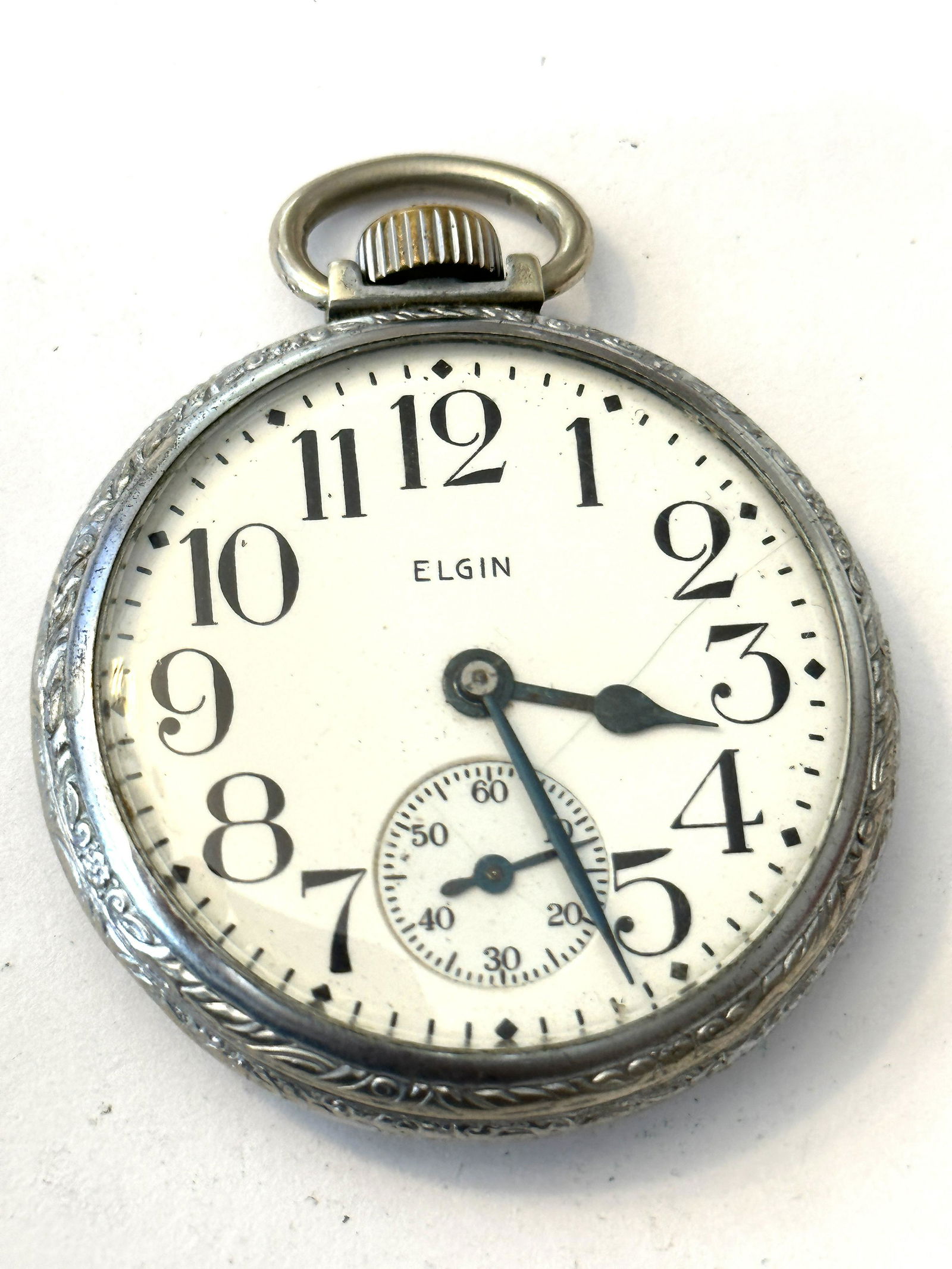ANTIQUE MENS ELGIN POCKET WATCH (1 of 6)