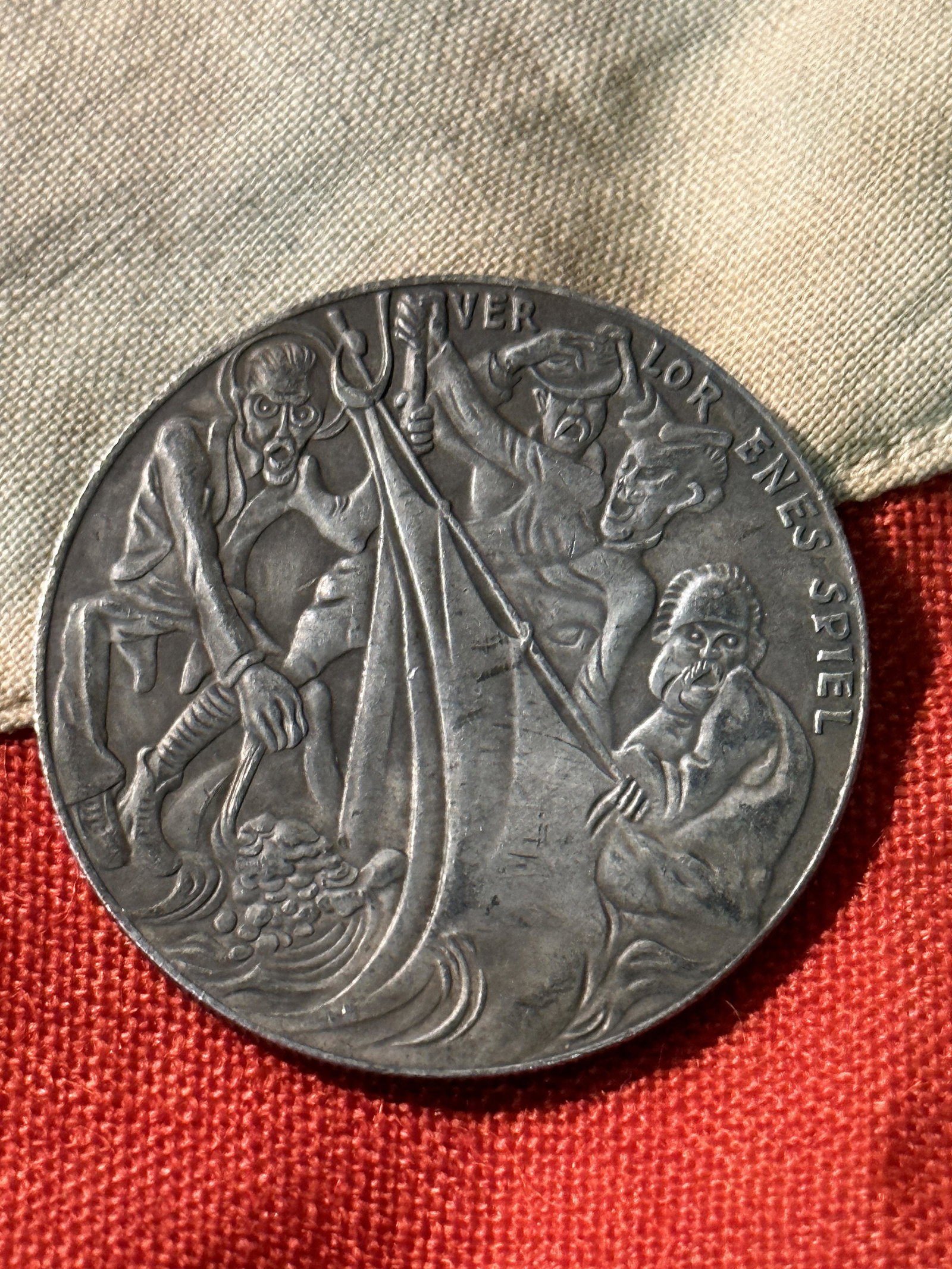 RARE 1917 WW1 GERMAN KARL GOETZ SILVER COIN: RARE 1917 WW1 GERMAN KARL GOETZ SILVER COIN. IN GOOD SHAPE AND CONDITION WITH A NICE PATINA THROUGHOUT. PLEASE VIEW ALL DETAILED PICTURES.