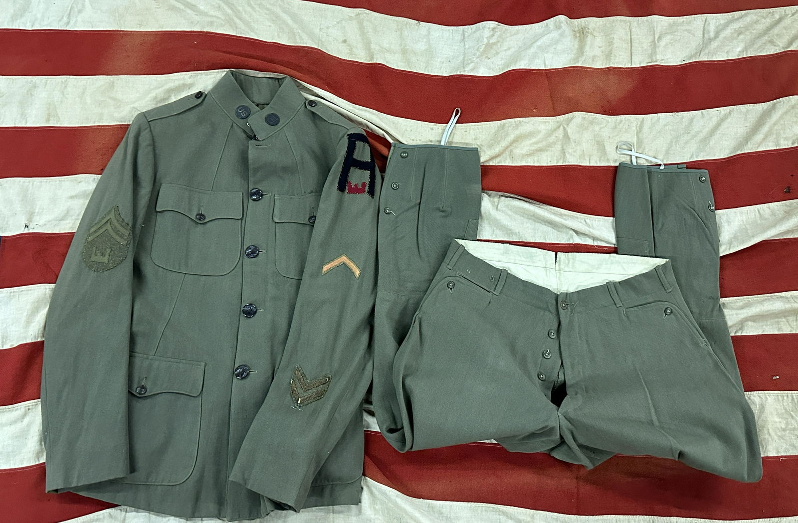 RARE WW1 U.S. ENGINEER CORPS OFFICER COMPLETE UNIFORM: RARE WW1 U.S. ENGINEER CORPS OFFICER COMPLETE UNIFORM