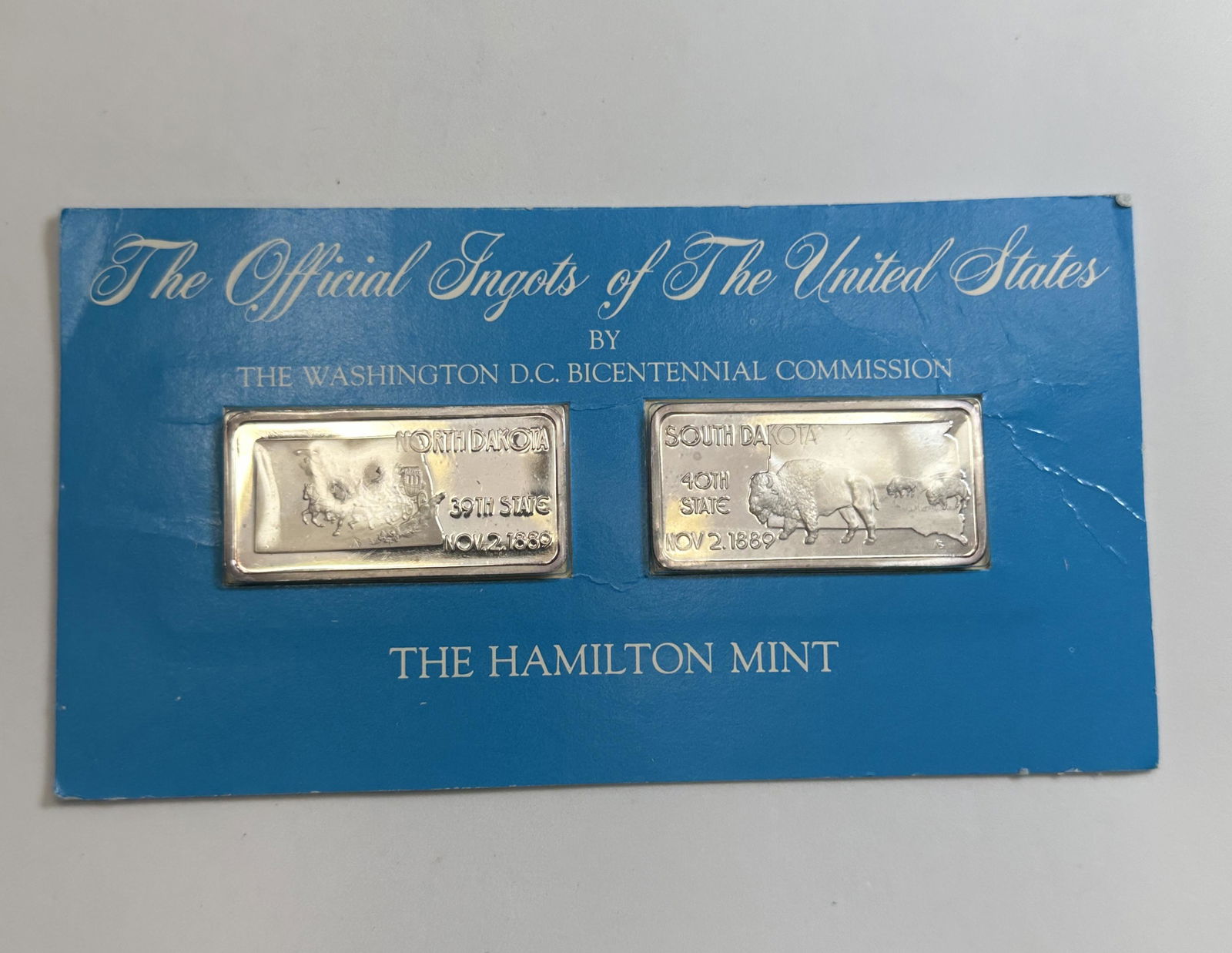 OFFICIAL INGOTS OF US, N. DAKOTA AND S. DAKOTA - 1 TROY OZ EACH (1 of 4)