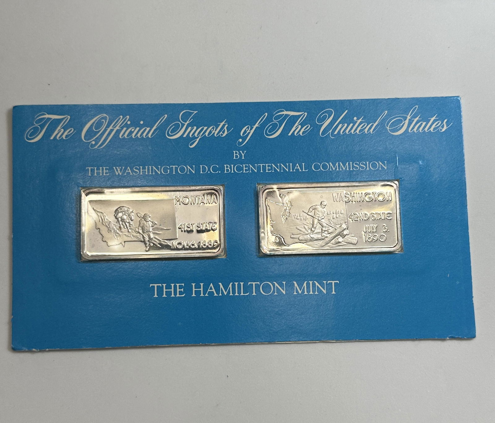 OFFICIAL INGOTS OF US, WASHINGTON AND MONTANA - 1 TROY OZ EACH (1 of 4)