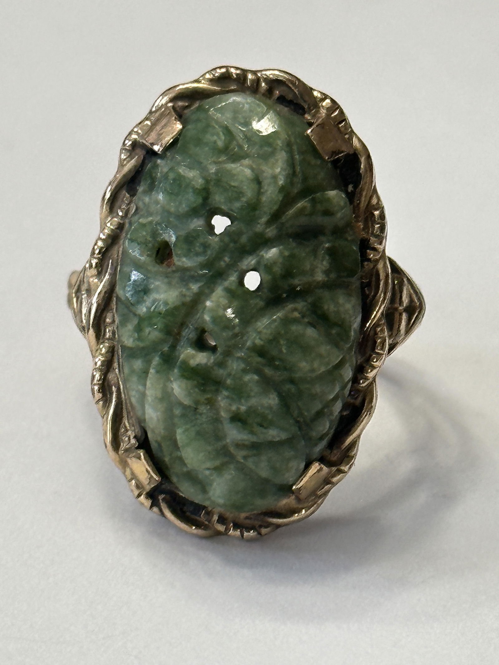 VINTAGE 10K GOLD FILLED SCARAB RING SZ 7 (1 of 3)