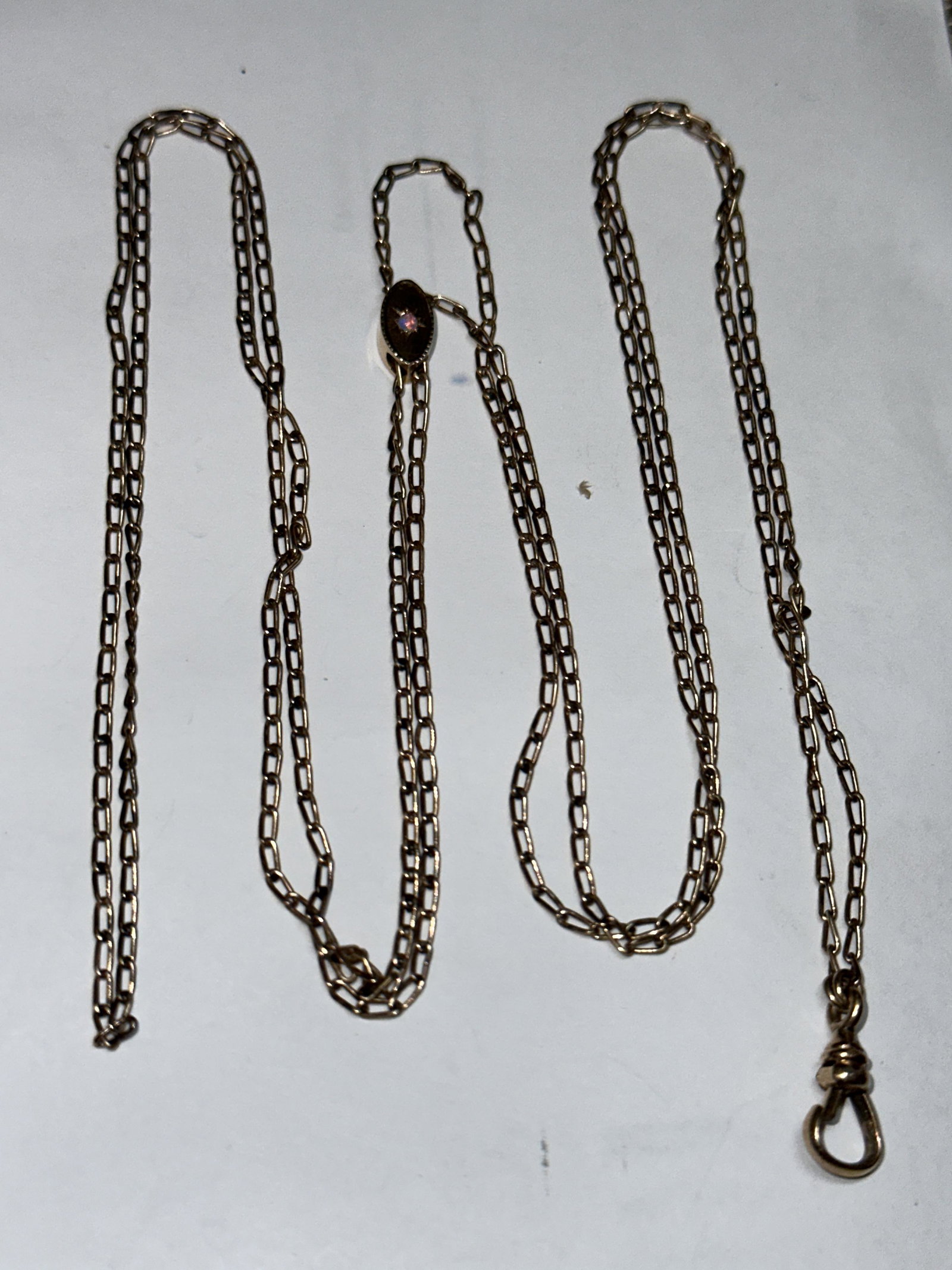 VICTORIAN GOLD FILLED OPAL INLAID POCKET WATCH CHAIN FOB: VICTORIAN GOLD FILLED OPAL INLAID POCKET WATCH CHAIN FOB. IT IS IN MINT OVERALL SHAPE AND CONDITION. HAS A GREAT LOOK TO IT WITH AN EXCELLENT OVERALL EYE APPEAL. A GREAT FIND AND AN EXCELLENT ADDITION