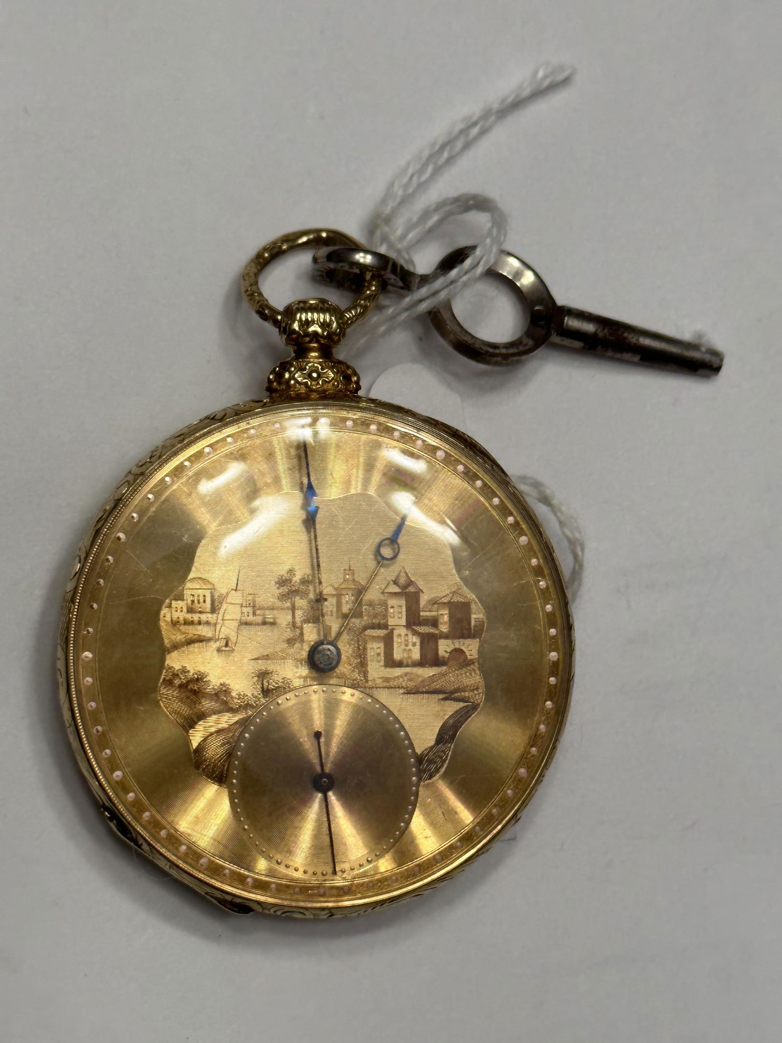 ARNOLD ADAMS AND CO. 18K GOLD KEY-WIND POCKET WATCH (1 of 9)
