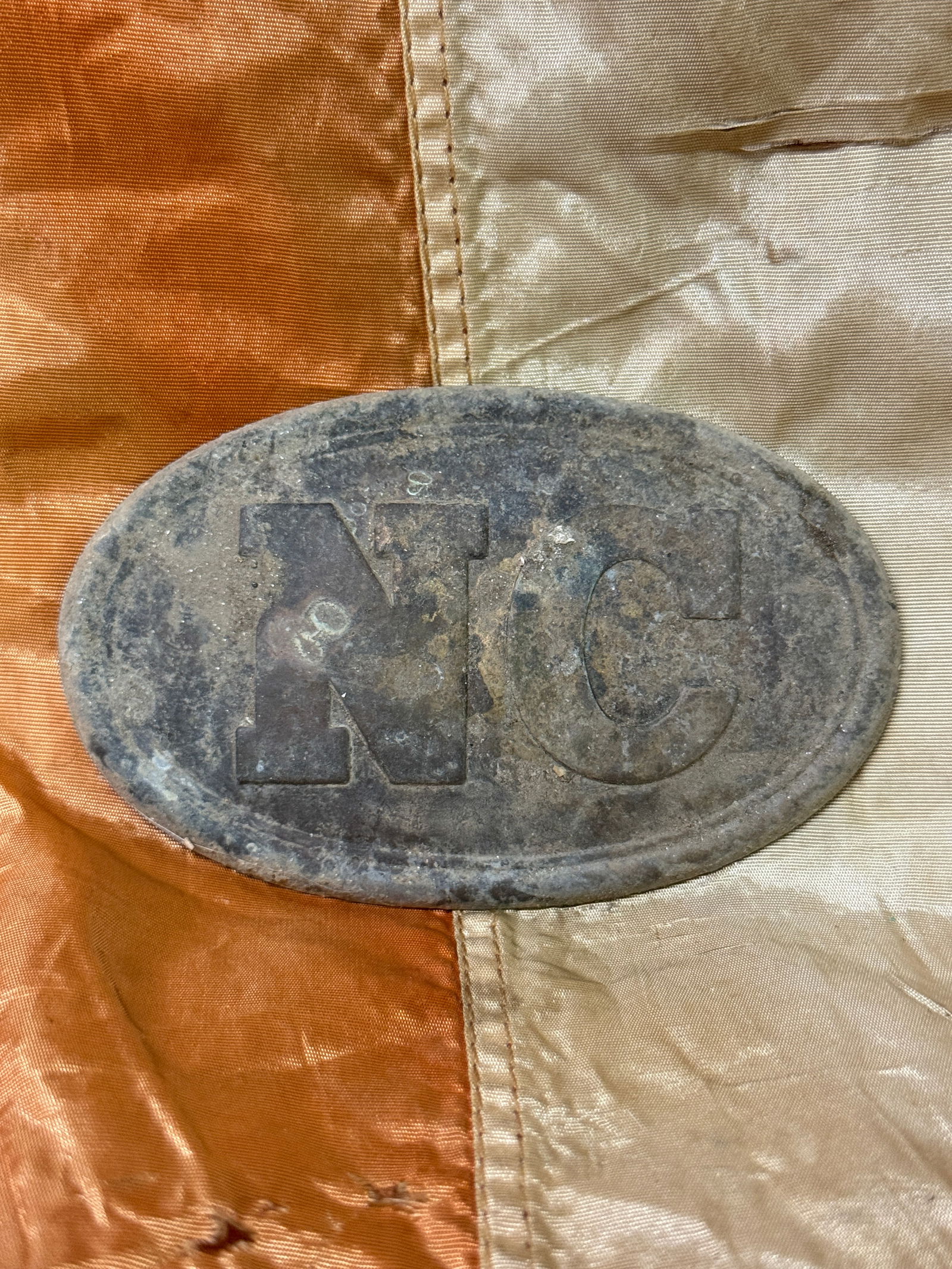 Recovered Civil War Confederate South Carolina Belt Buckle Cornith