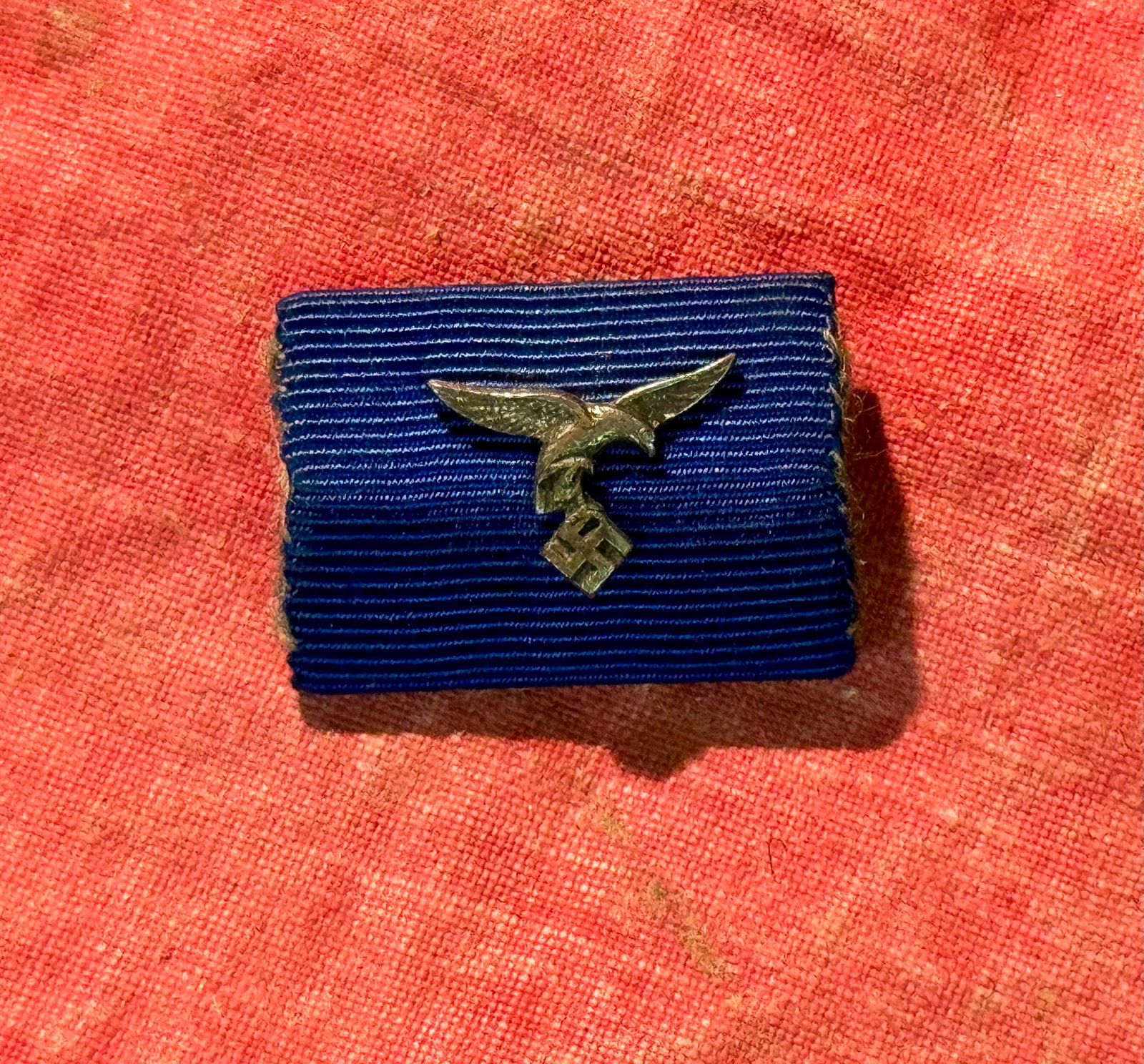 WW2 German Third Reich Luftwaffe Long Service Medal Ribbon Bar: WW2 German Third Reich Luftwaffe Long Service Medal Ribbon Bar.