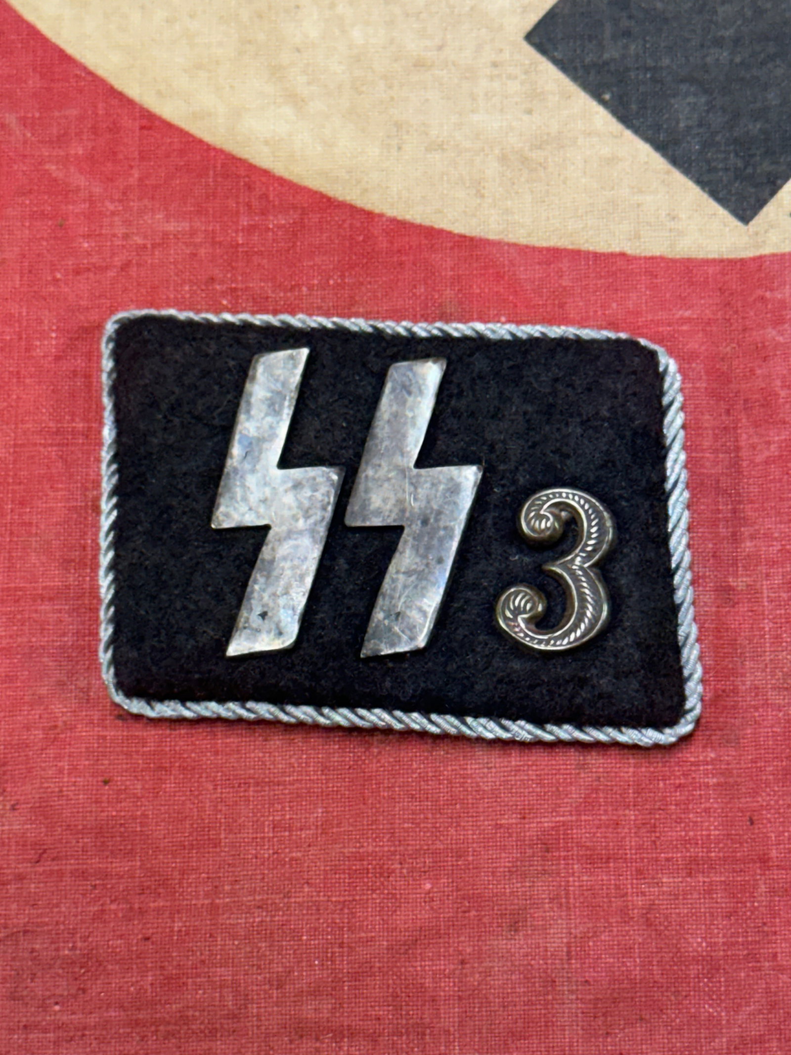 WW2 German Black Knights of the Third Reich Collar Tab: WW2 German Black Knights of the Third Reich Collar Tab. After following Germany’s disheartening loss in World War One, Adolf Hitler and the Nationalsozialistische Deutsche Arbeiterpartei (NSDAP — 